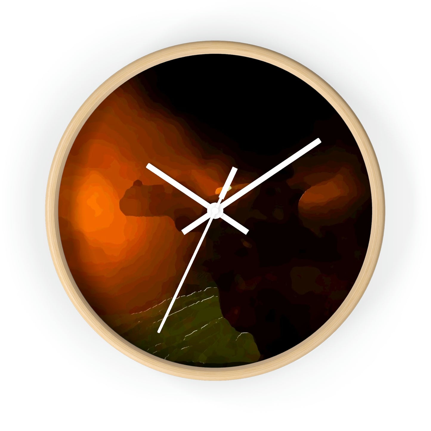 Wall clock ... Ruger .357 Magnum Early-Morning-Target-Practice ... 'Circa April 2022' ... Original Works ...