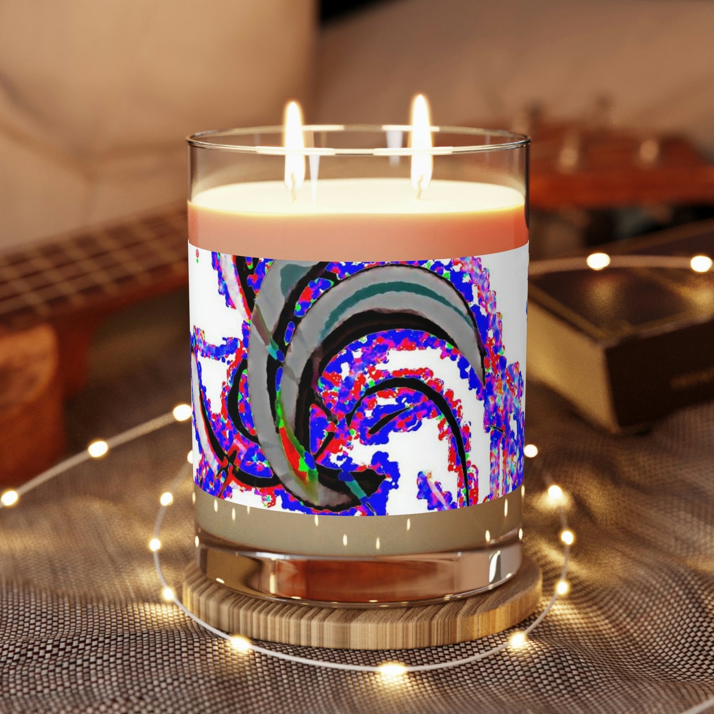 Scented Candle - Full Glass, 11oz ... "Waning Moon" ... Central Idaho ... October 2022 ... Rendering Time: 22 Hours ... Original Works ...