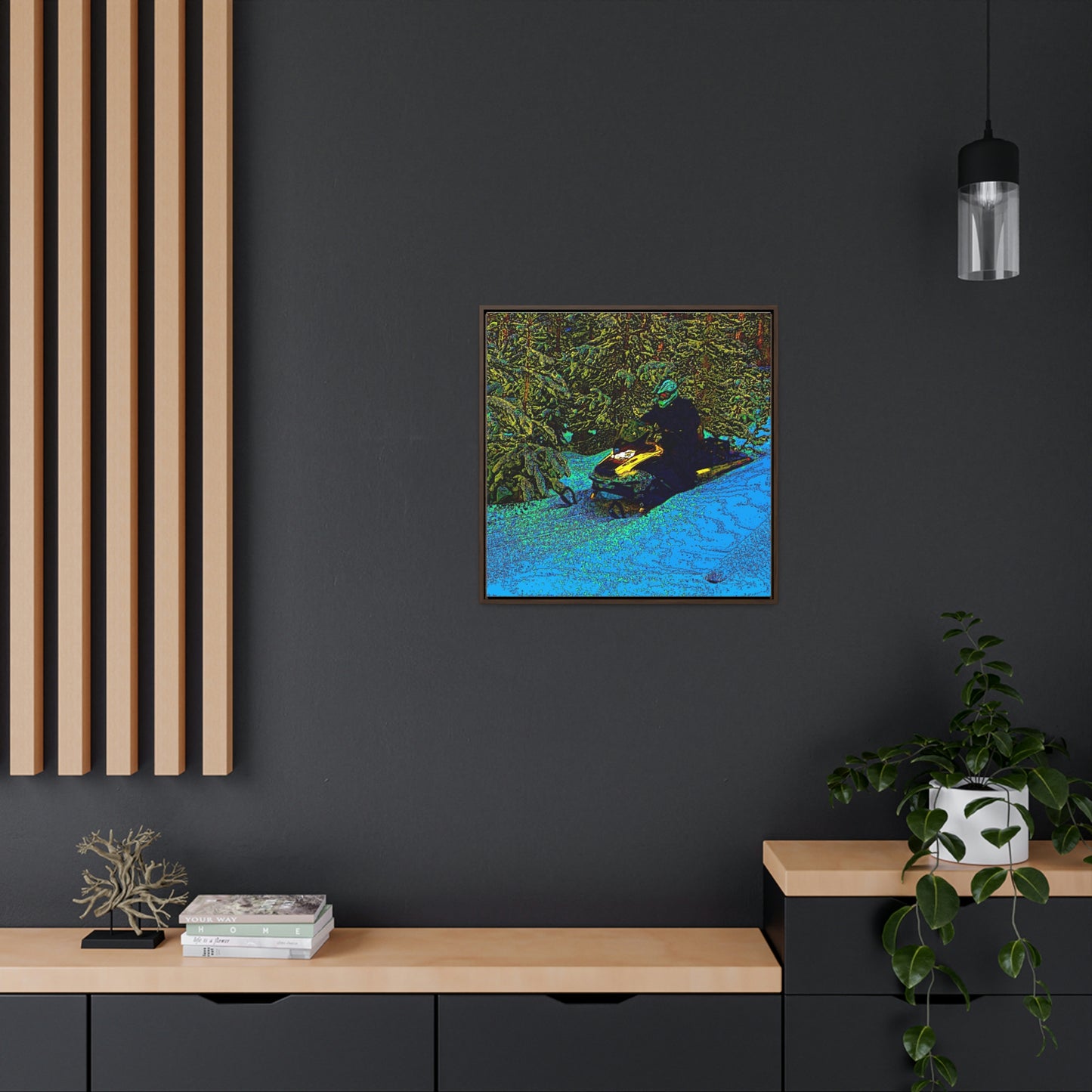 Gallery Canvas Wraps, Square Frame ... Yep ... "Another Day ... Riding Through The Wilderness ... " ... February 2023 ... Original Works ...