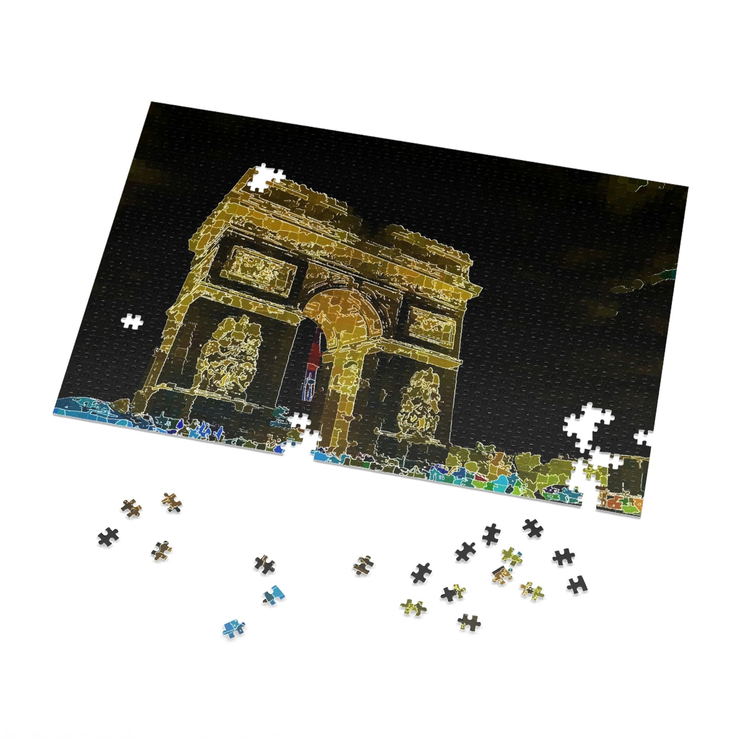 Jigsaw Puzzle (30, 110, 252, 500,1000-Piece) ...  L'Arc de Triomphe ... 'Barbara Joan Bonnell-Holt Photo' ... Circa 1972 ... Oringinal Works ...