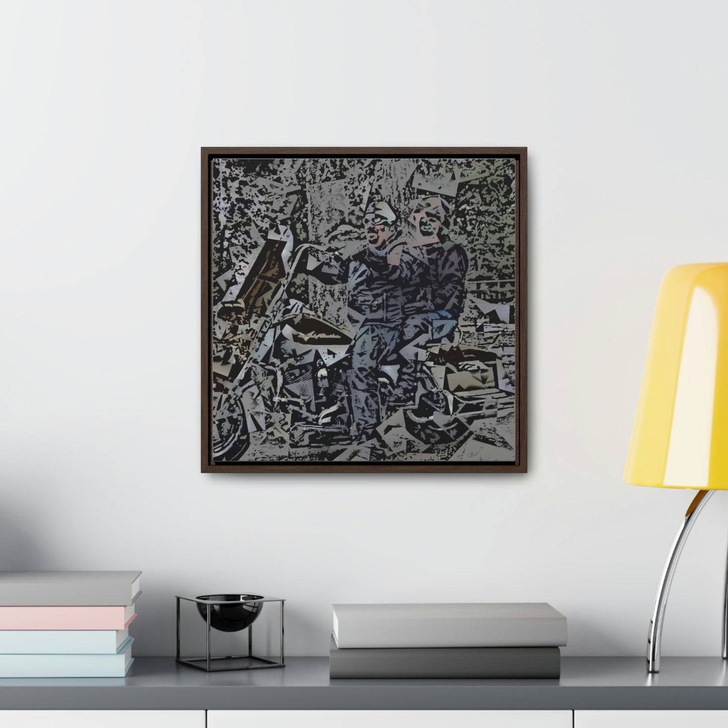 Gallery Canvas Wraps, Square Frame ... The Open Road Beckons ... "Harley 'D' Yearnings ..."  Original Works ...