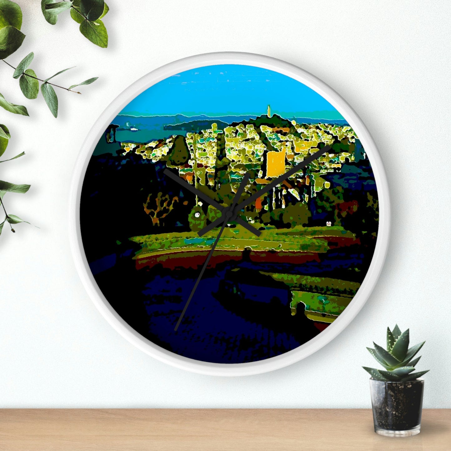 Wall clock ... "Lombard Street San Francisco, CA, USA" ... Family Archives 1970's ... Original Works ...