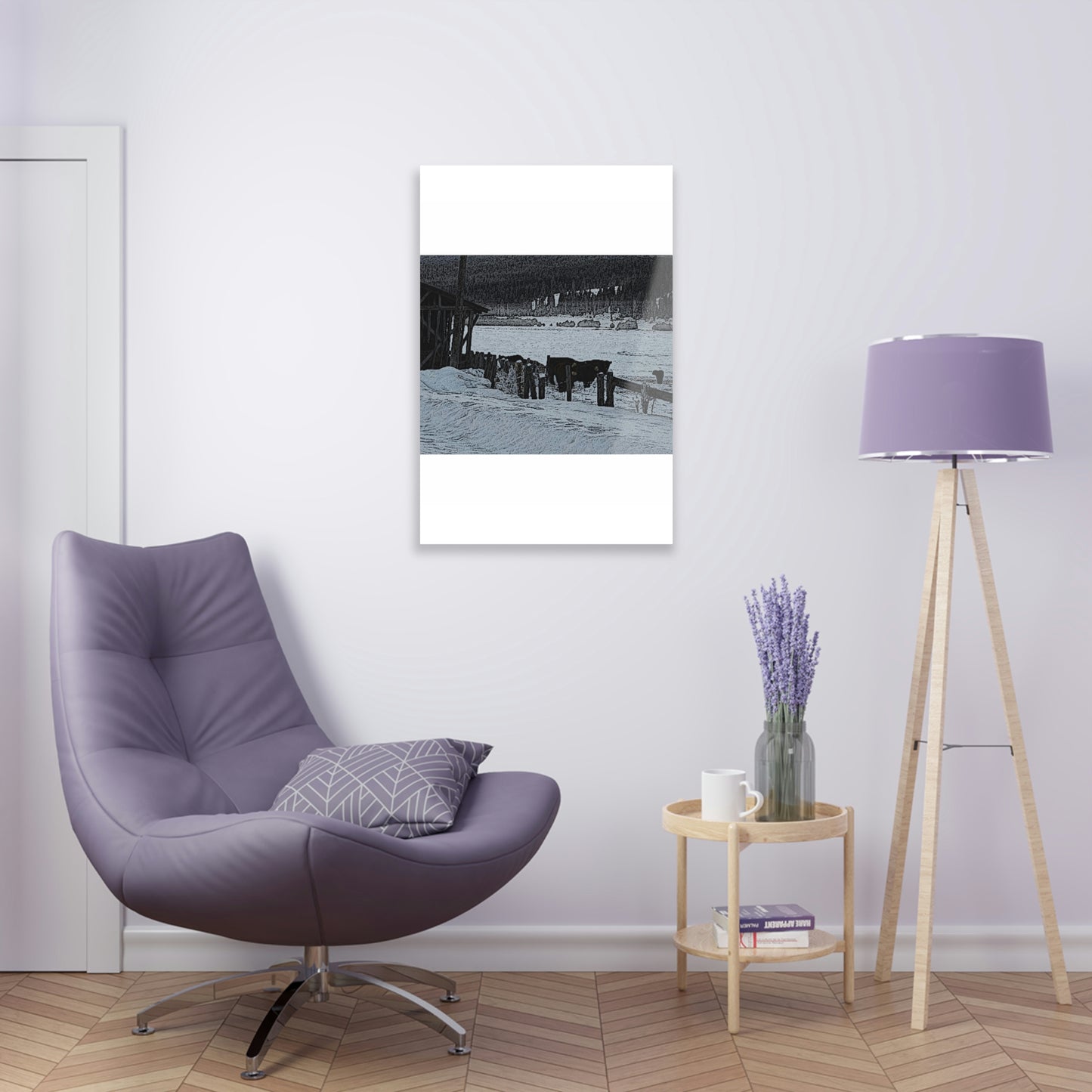 Acrylic Prints ... A Quiet Morning ... "Along The Red River & Nature Preserve Plateau" ... Jan23 ... Original Works ...