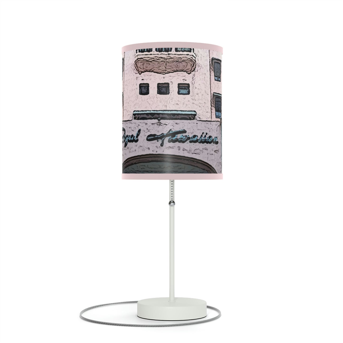 Lamp on a Stand, US|CA plug ...  "La Grande Entree" At: 'The Pink Palace' ... The Royal Hawai'ian ... Honolulu, HI ... '27Oct2014' ... Original Works ...