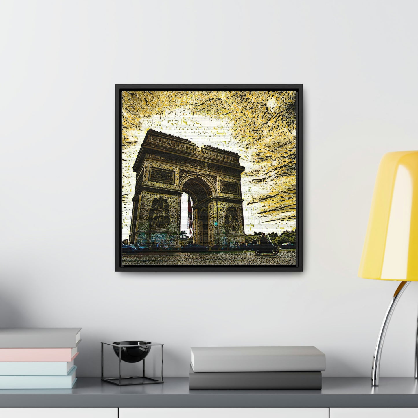 Gallery Canvas Wraps, Square Frame ...  L'Arc de Triomphe ... 'Barbara Joan Bonnell-Holt Photo' ... Circa 1972 ... Oringinal Works ...