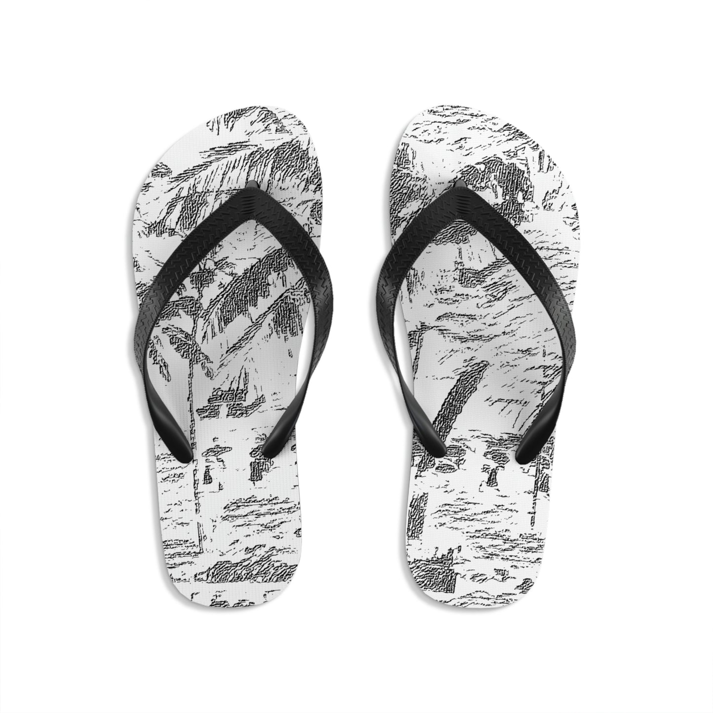 Unisex Flip-Flops ... "The Royal Hawai'ian: Waikiki Beach_Beach" ... Honolulu, HI ... Ocotber 2014 (Halloween) ... Original Works ...