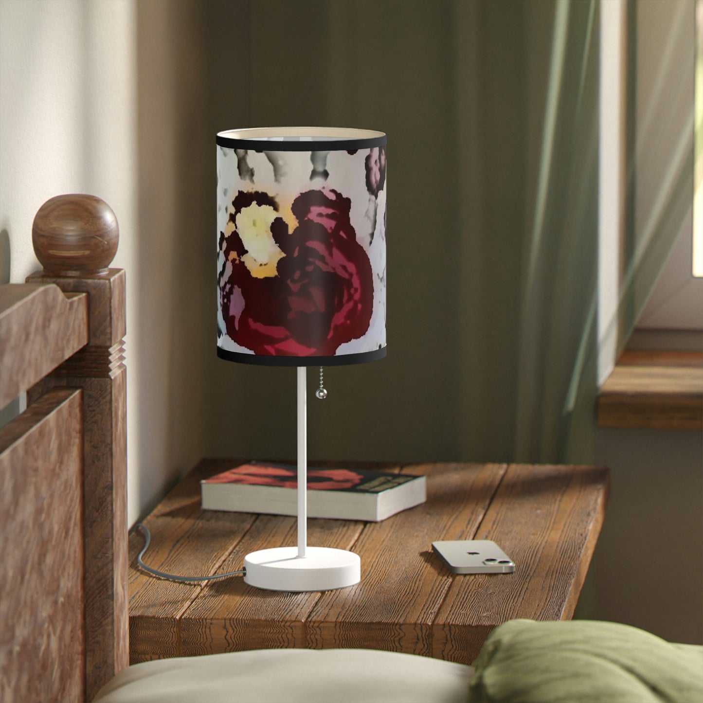 Lamp on a Stand, US|CA plug ... "A Friendly Flower" ... Pointsettia 'Pointing' ... Original Works ... (Supplied Photograph) ...