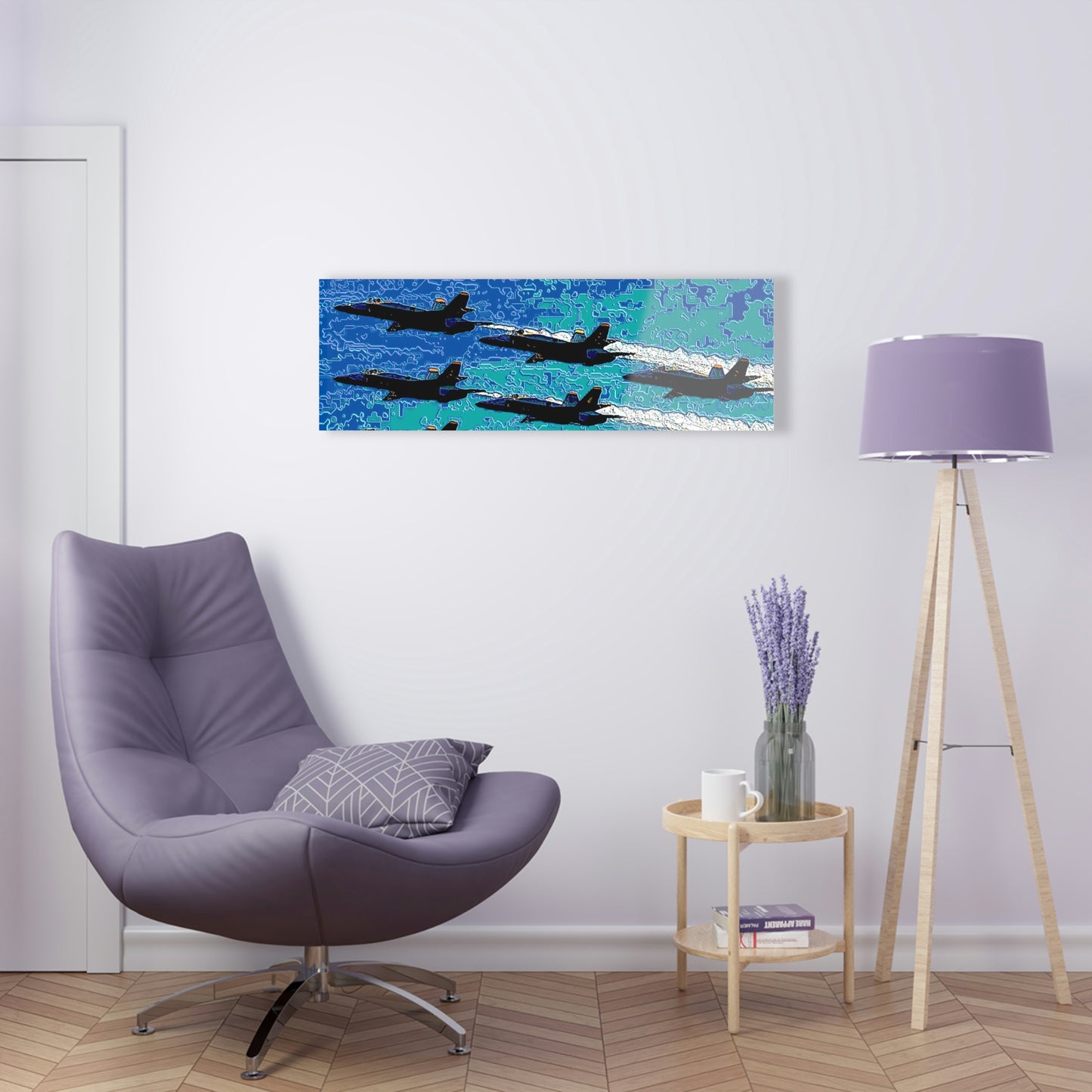Acrylic Prints ... Seattle Seafair ..."Blue Angels Run Over Lake Washington" ... Circa Mid 1980's ... Dr FJ Holt ... Original Works ...