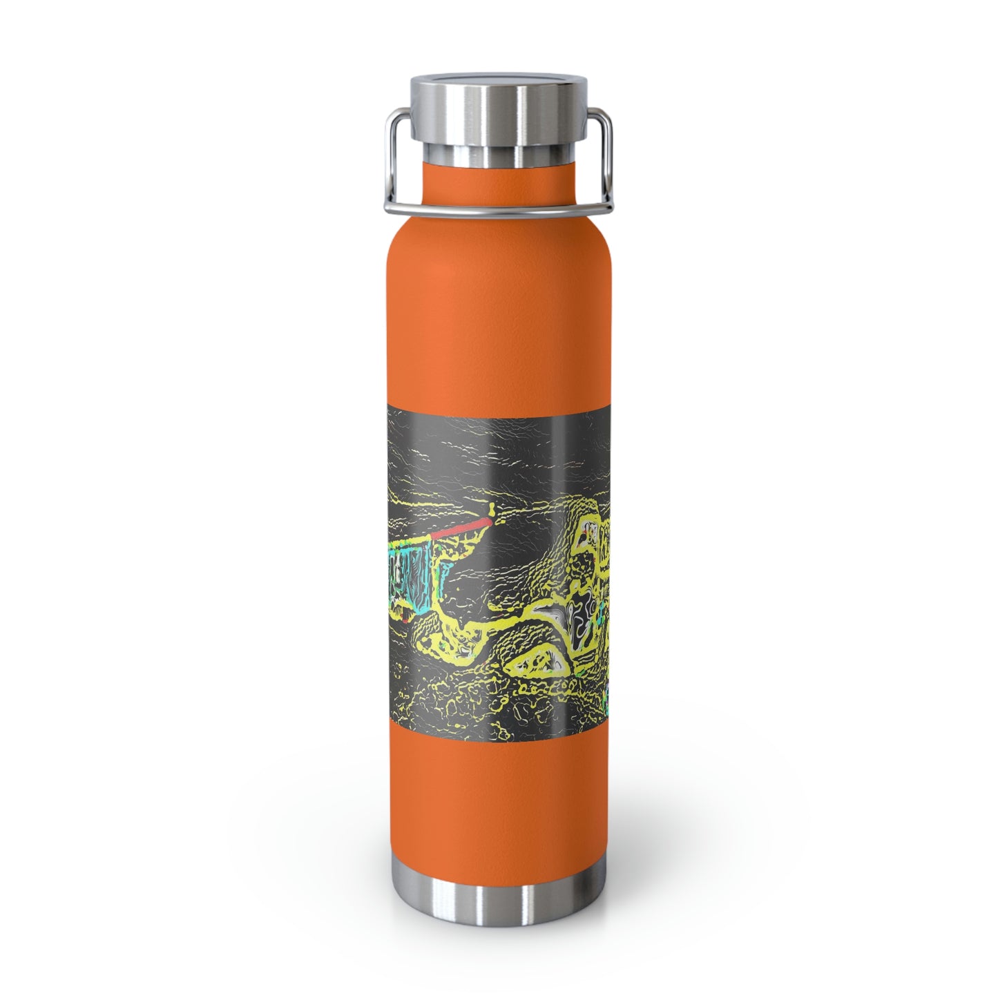 Copper Vacuum Insulated Bottle, 22oz ... "Snow Vehicle In Snow Storm At-Rest" ... Circa 12Mar23 ... Central Idaho ... 18-Hours Rendering Time: Original Works ...