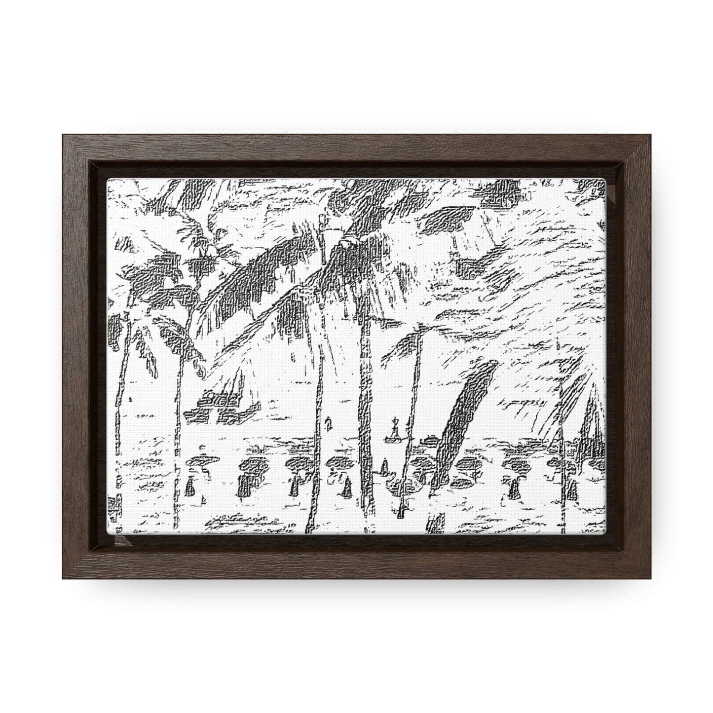 Gallery Canvas Wraps, Horizontal Frame ... "The Royal Hawai'ian: Waikiki Beach_Beach" ... Honolulu, HI ... Ocotber 2014 (Halloween) ... Original Works ...