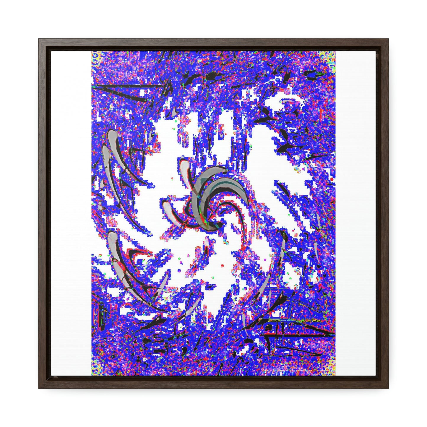 Gallery Canvas Wraps, Square Frame ... "Waning Moon" ... Central Idaho ... October 2022 ... Rendering Time: 22 Hours ... Original Works ...