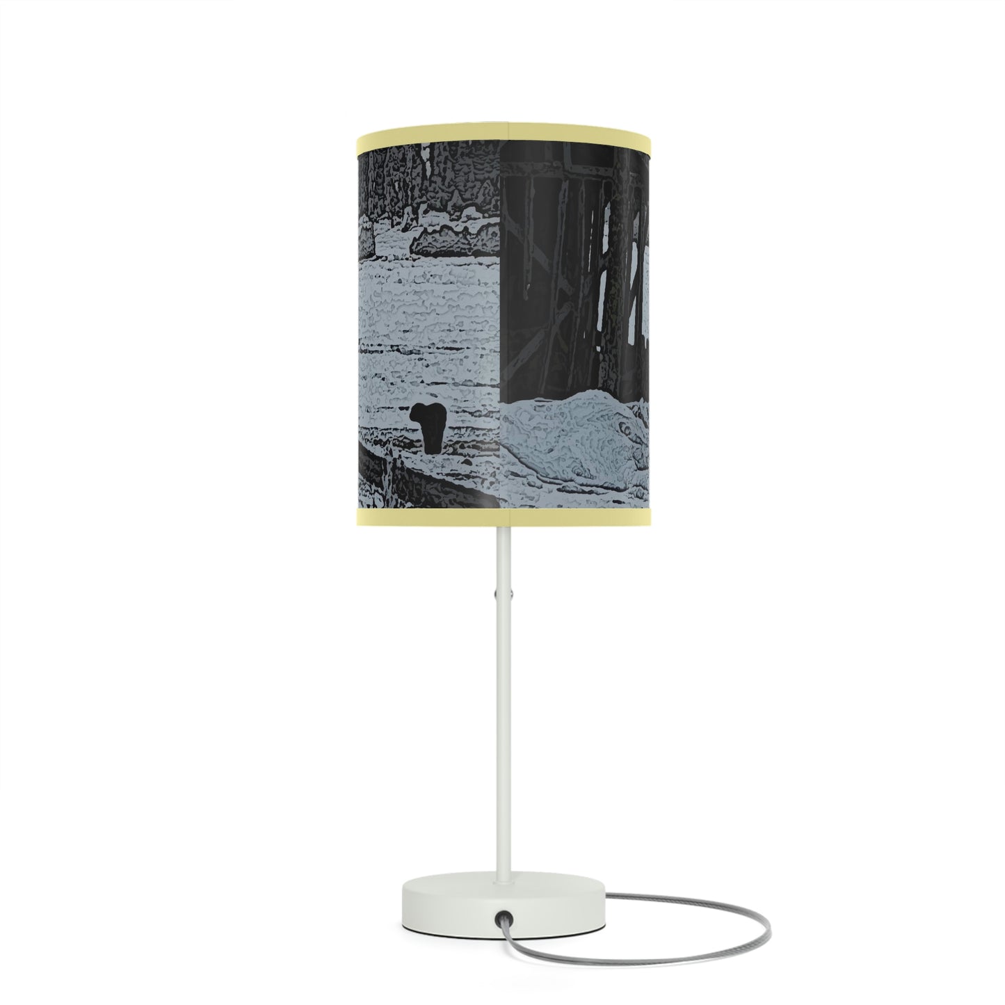 Lamp on a Stand, US|CA plug ... A Quiet Morning ... "Along The Red River & Nature Preserve Plateau" ... Jan23 ... Original Works ...