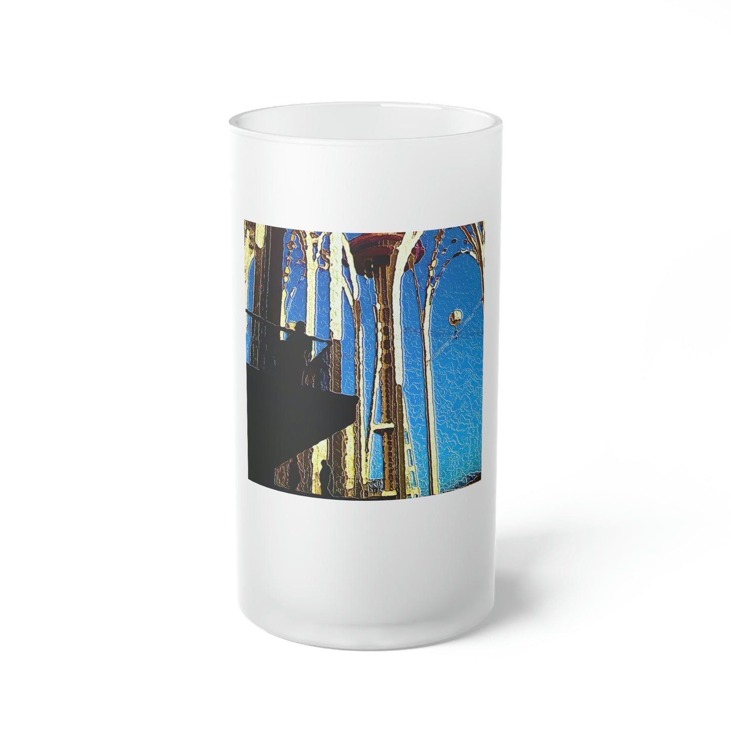 Frosted Glass Beer Mug ... "Seattle's World Fair ... 'A Family Favourite' ..." Original Works ...