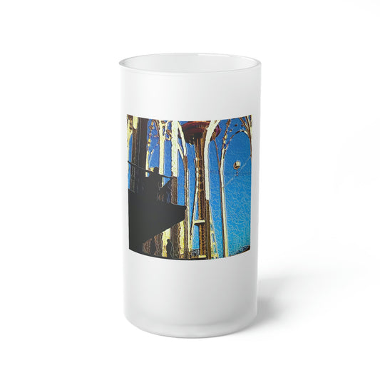 Frosted Glass Beer Mug ... "Seattle's World Fair ... 'A Family Favourite' ..." Original Works ...