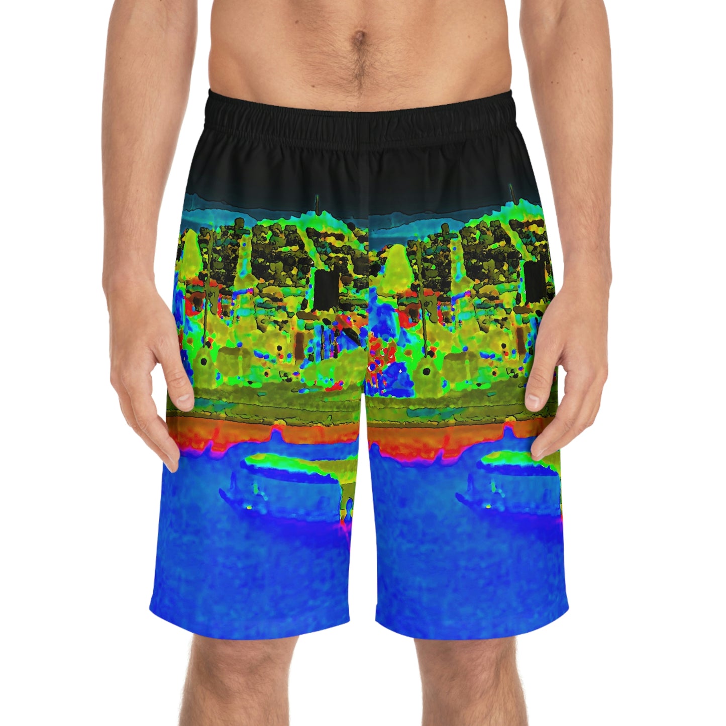 Men's Board Shorts (AOP) ... "Lombard Street San Francisco, CA, USA" ... Family Archives 1970's ... Original Works ...