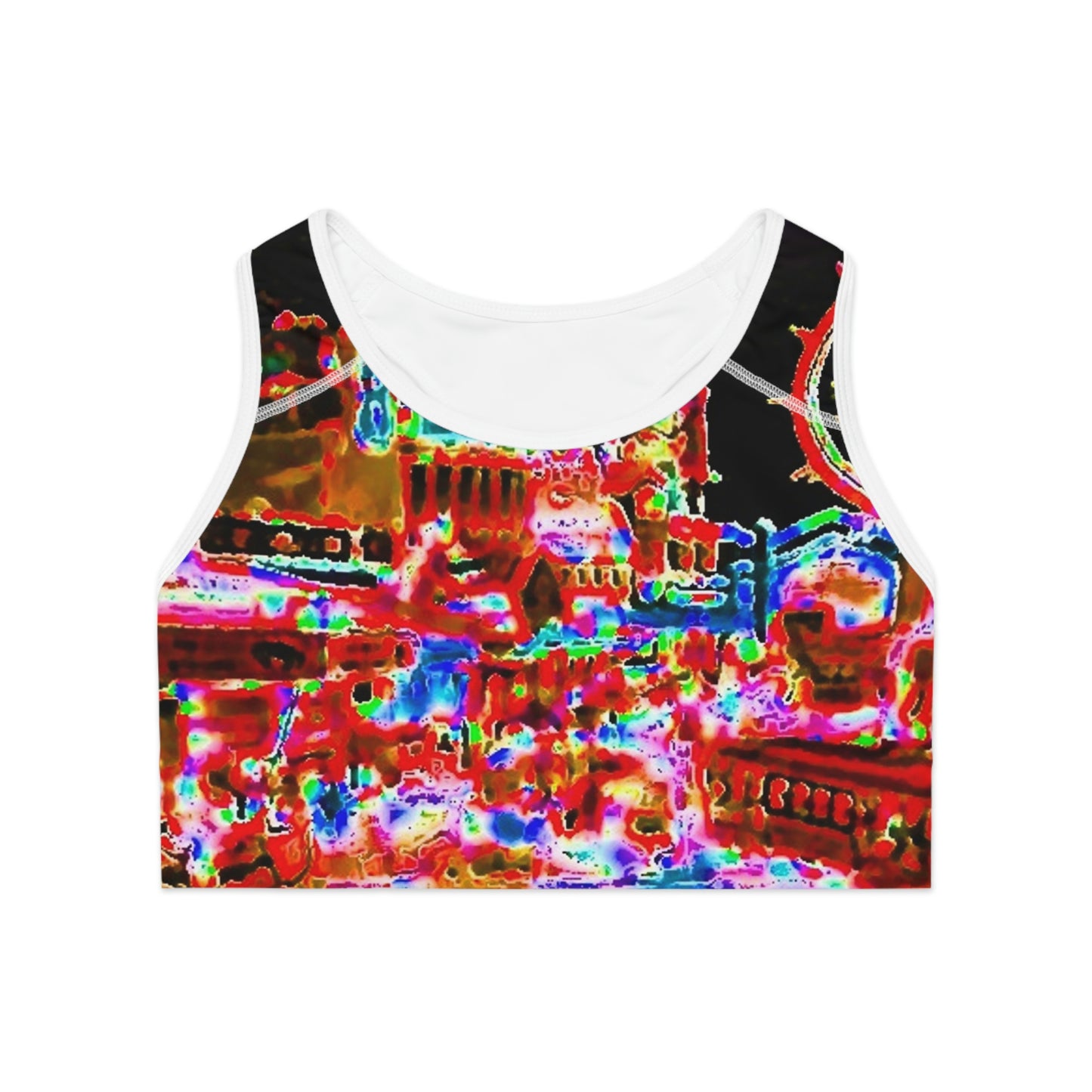 Sports Bra (AOP) ... "No.9 Fishermen's Grotto - Fishermen's Wharf, SF, California" ... Family Archives: 1970's ... Original Works ...