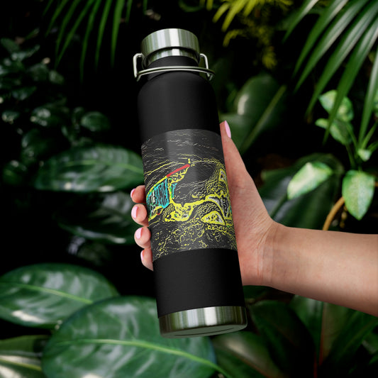 Copper Vacuum Insulated Bottle, 22oz ... "Snow Vehicle In Snow Storm At-Rest" ... Circa 12Mar23 ... Central Idaho ... 18-Hours Rendering Time: Original Works ...