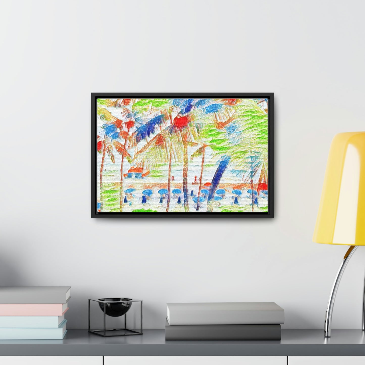 Gallery Canvas Wraps, Horizontal Frame ... "The Royal Hawai'ian: Waikiki Beach_Beach" ... Honolulu, HI ... Ocotber 2014 (Halloween) ... Original Works ...