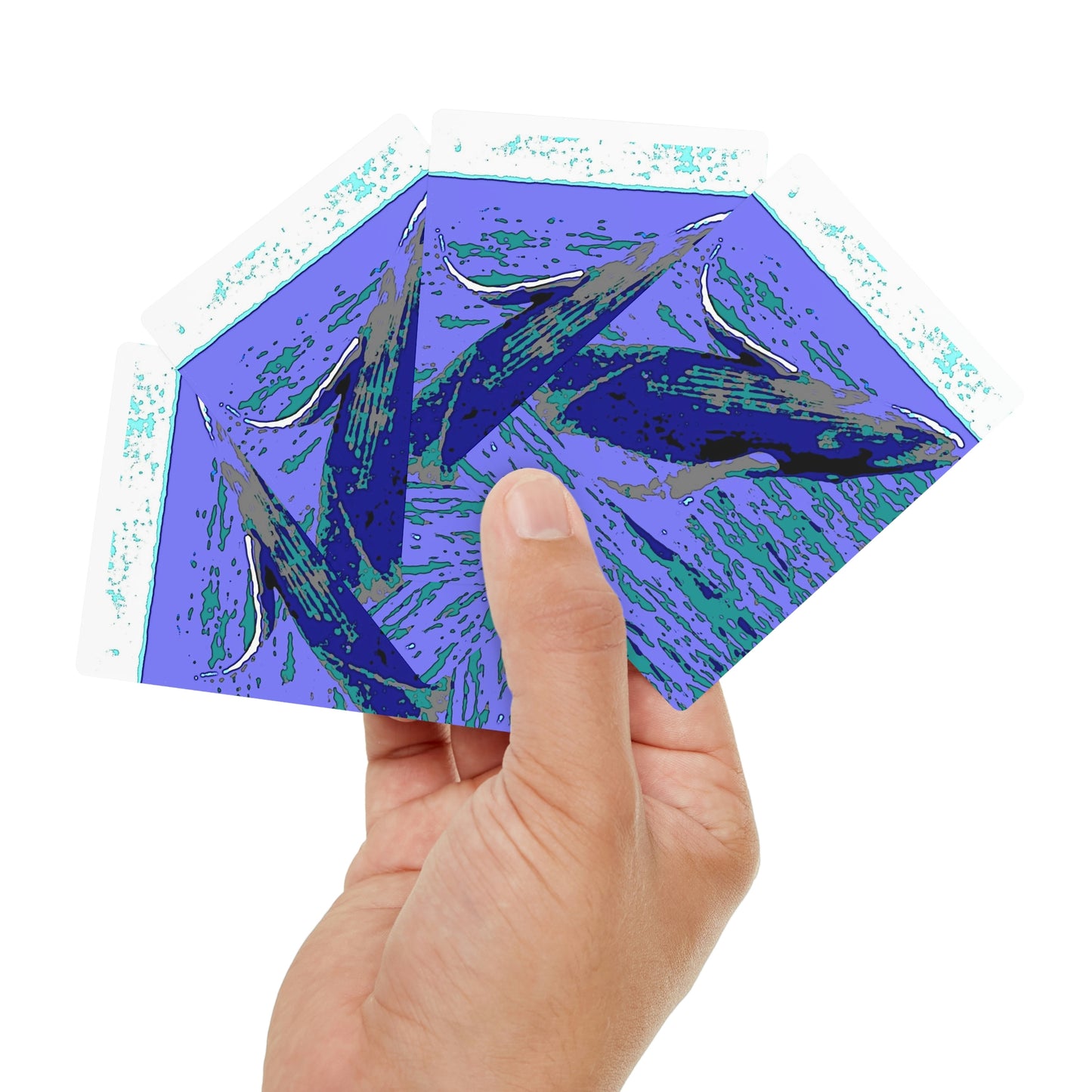 Poker Cards ... Baby Humpback Breaching ... Maui, HI: April 2022 ... "Family Archives: KPH" ... Original Works ...