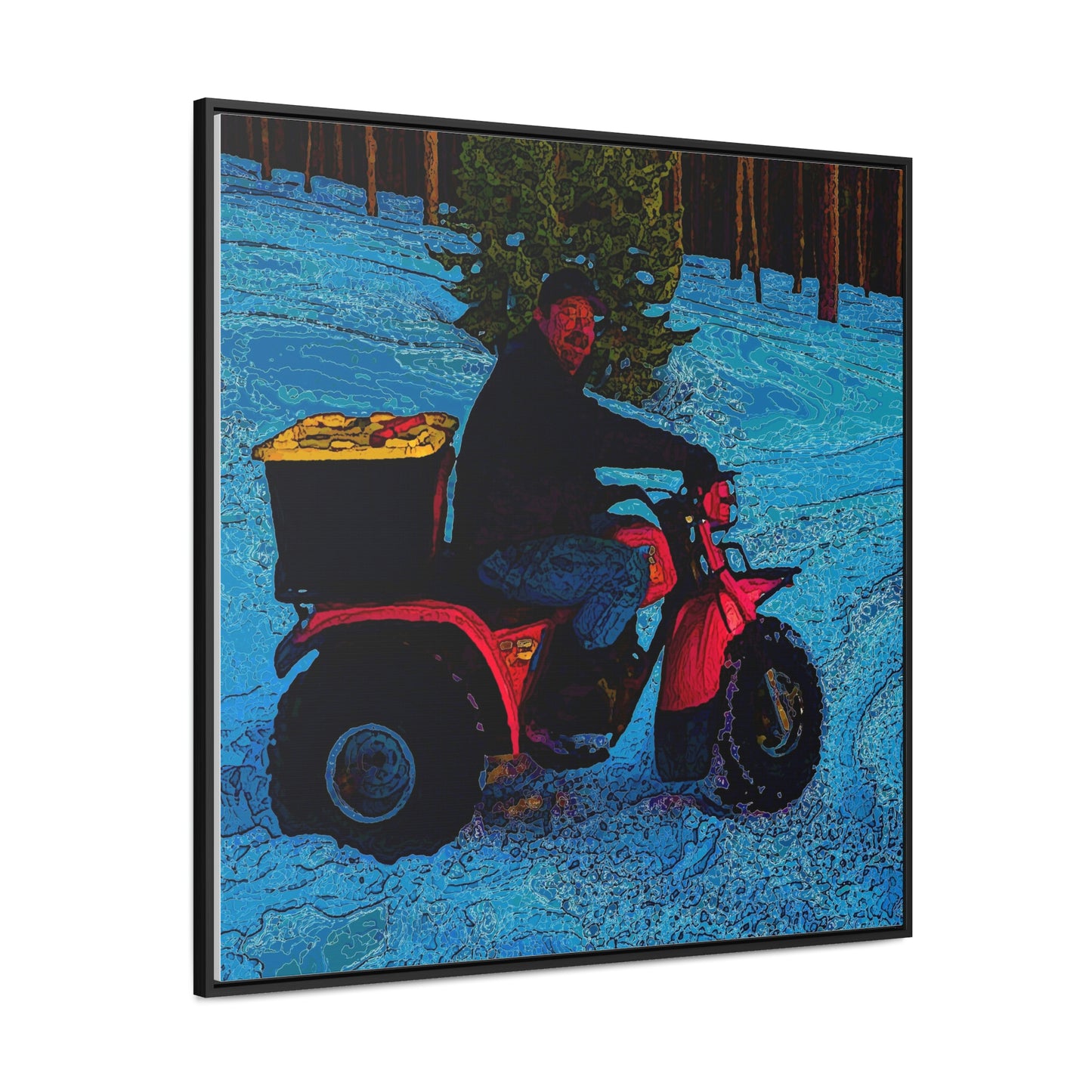 Gallery Canvas Wraps, Square Frame ... There's 2-Wheelin ... There's 4-Wheelin ... 'And-Of-Course' ... "There's 3-Wheelin-In-The-Snow" ...  Original Works ...