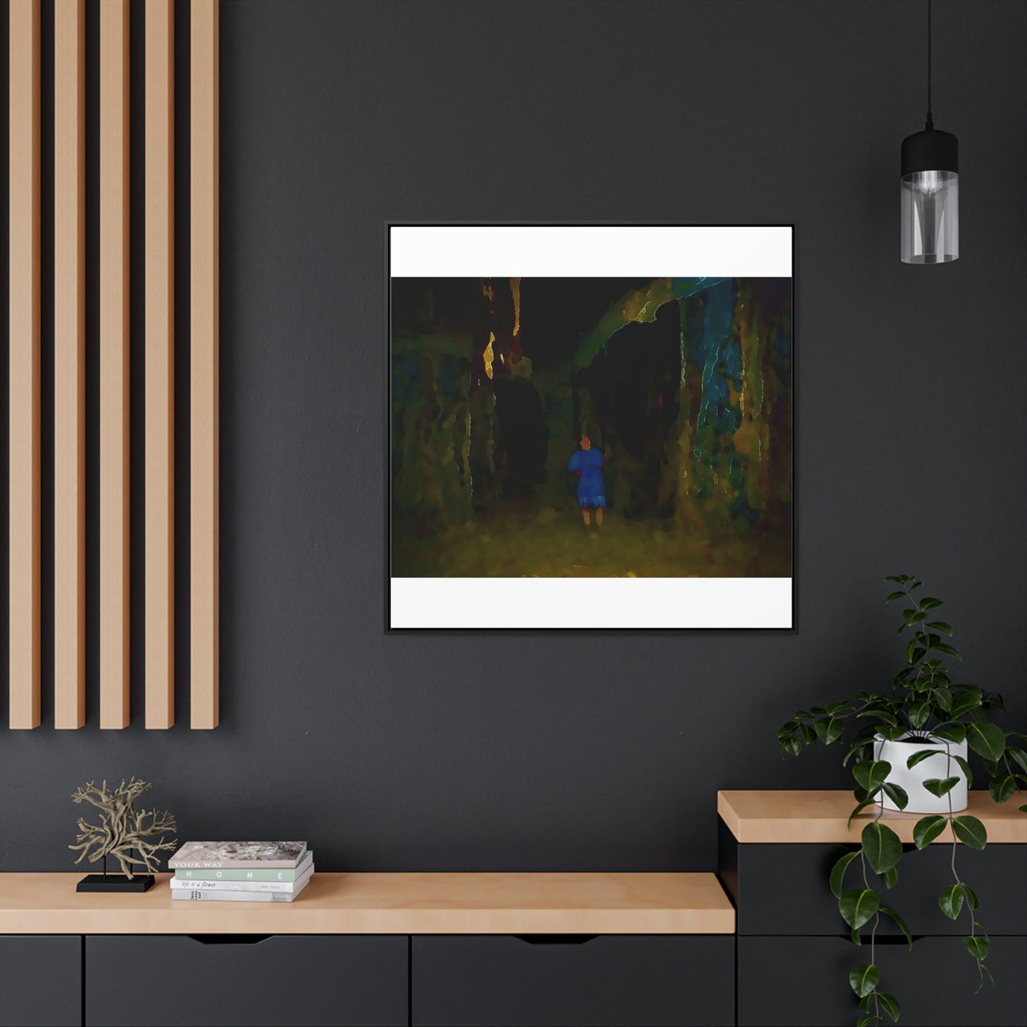 Gallery Canvas Wraps, Square Frame ... Jesuit Philosophy ... "In The Polynesian Banyans ..."