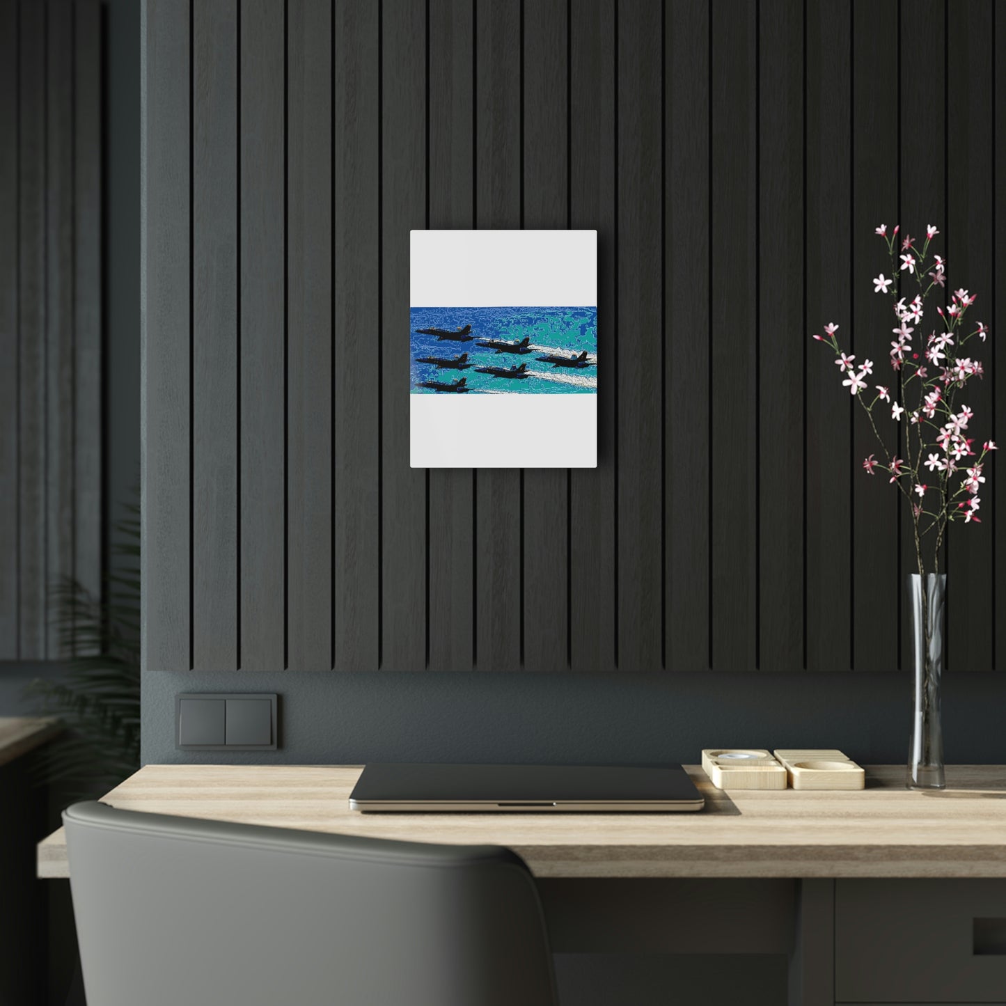 Acrylic Prints ... Seattle Seafair ..."Blue Angels Run Over Lake Washington" ... Circa Mid 1980's ... Dr FJ Holt ... Original Works ...