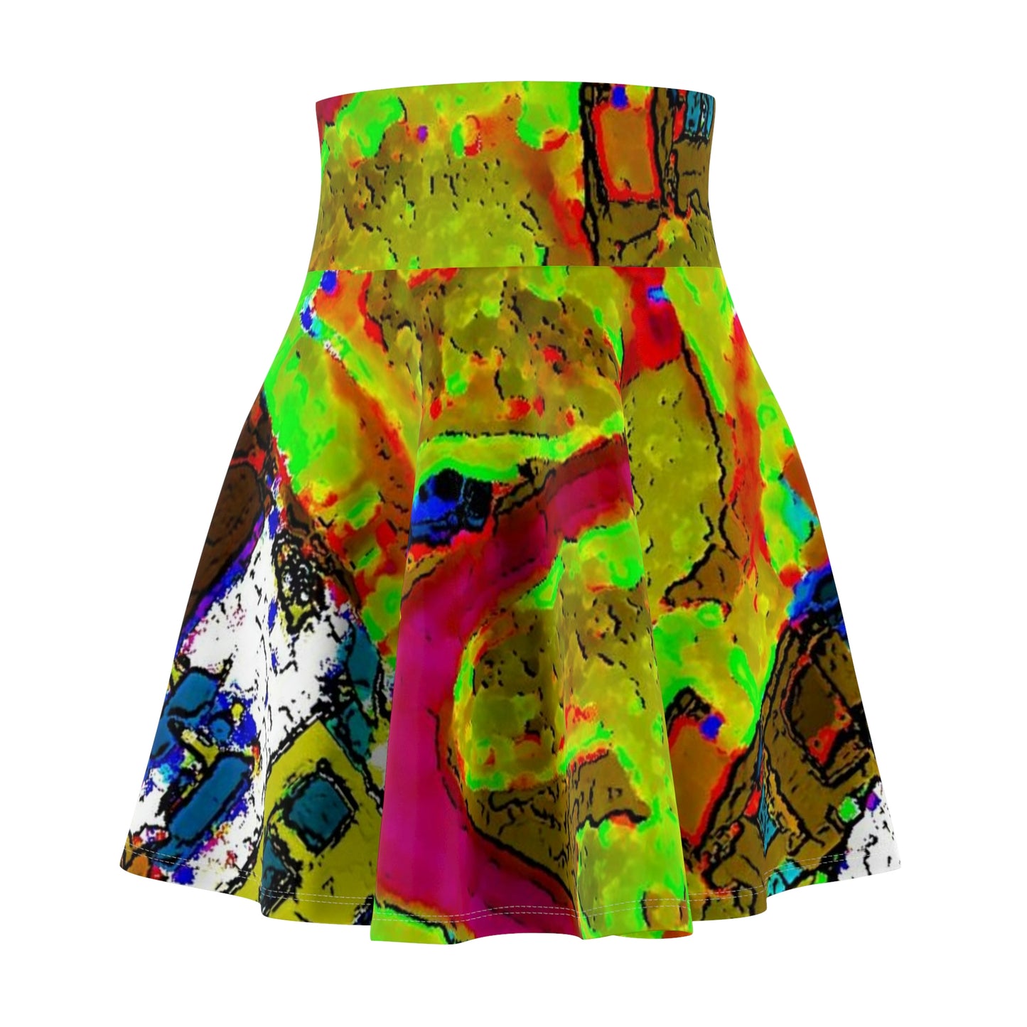 Women's Skater Skirt ... A Crazy Street ... 'Eight Winding Curve-Switchbacks' ... "Lombard Street, San Francisco, CA' ... Family Archives: 1970's ... Original Works ...