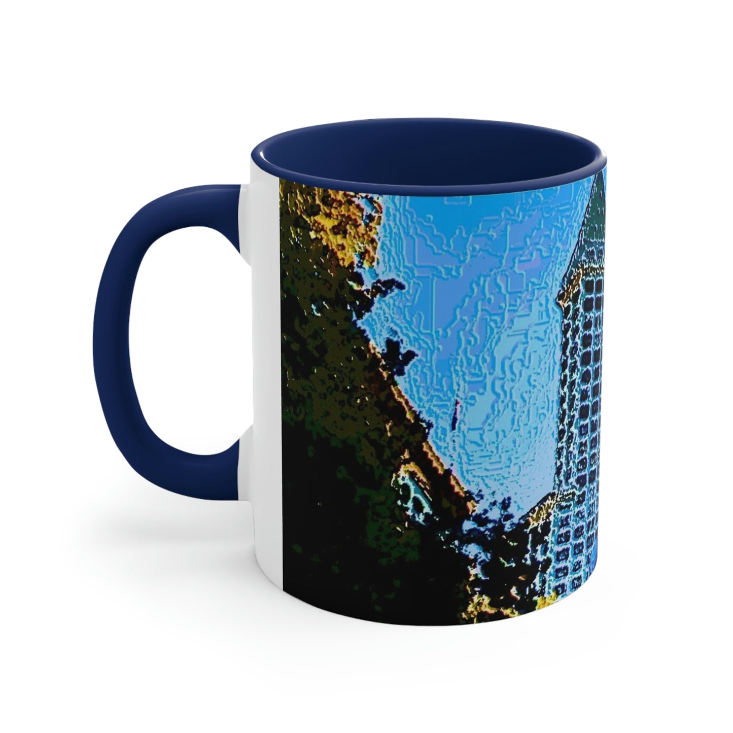 Accent Coffee Mug, 11oz ...  Pioneer Square & Smith Tower ... 'That World Famous View' ... Colleague Supplied Photo ... Original Works ...