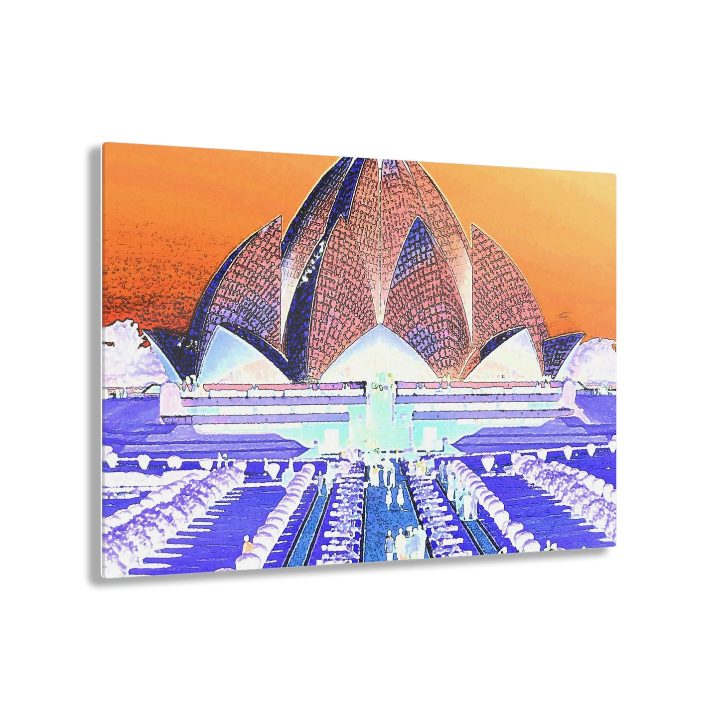 Acrylic Prints ... 'Bahai'i House-Of-Worship' ... "Lotus Temple: Delhi, India, 2008" ... Original Works ...