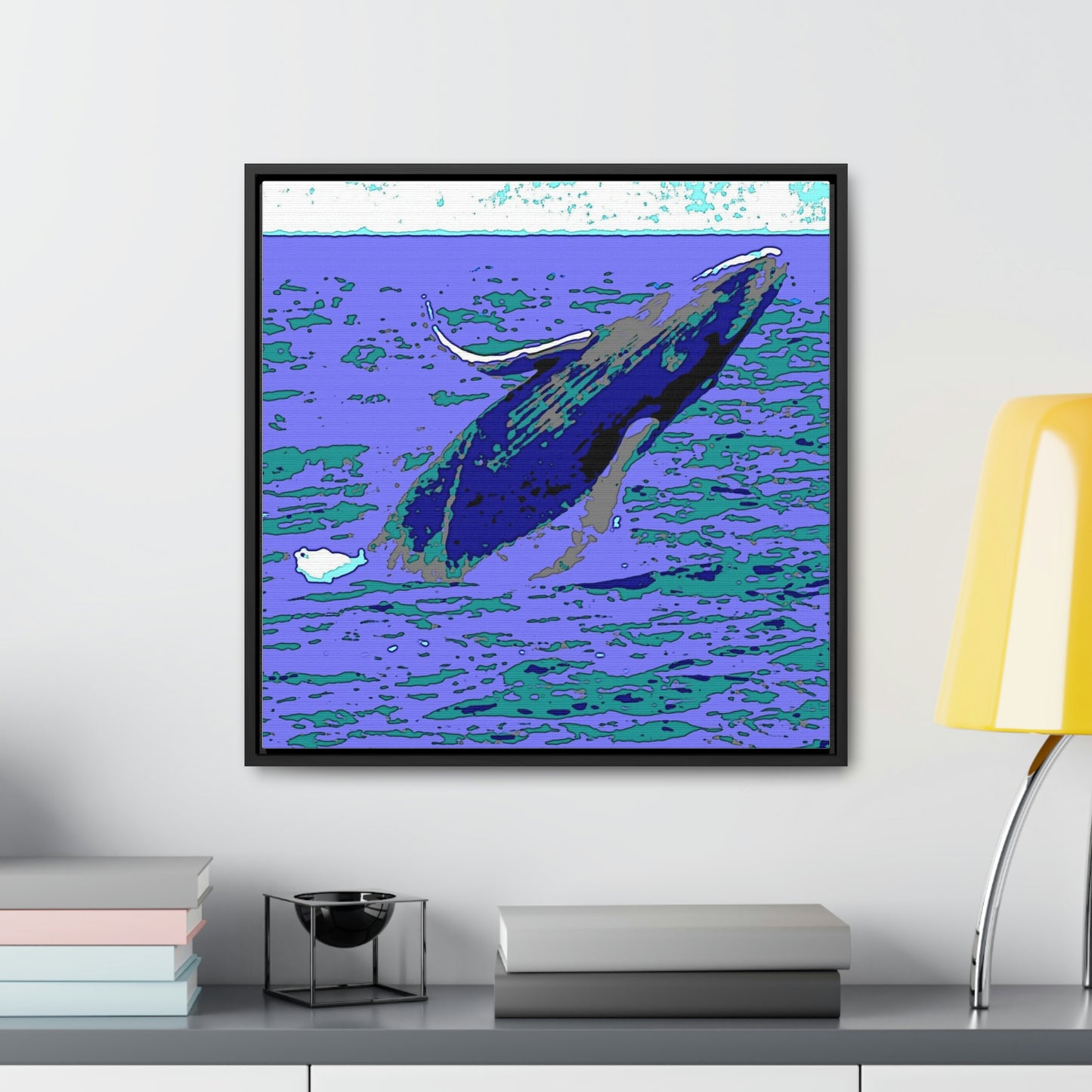 Gallery Canvas Wraps, Square Frame ... Baby Humpback Breaching ... Maui, HI: April 2022 ... "Family Archives: KPH" ... Original Works ...