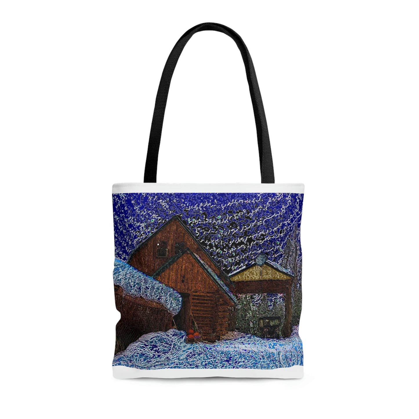 AOP Tote Bag ... "Have A Picnic With ... 'Van Gogh In-The-Snow' ... ". Original Piece.
