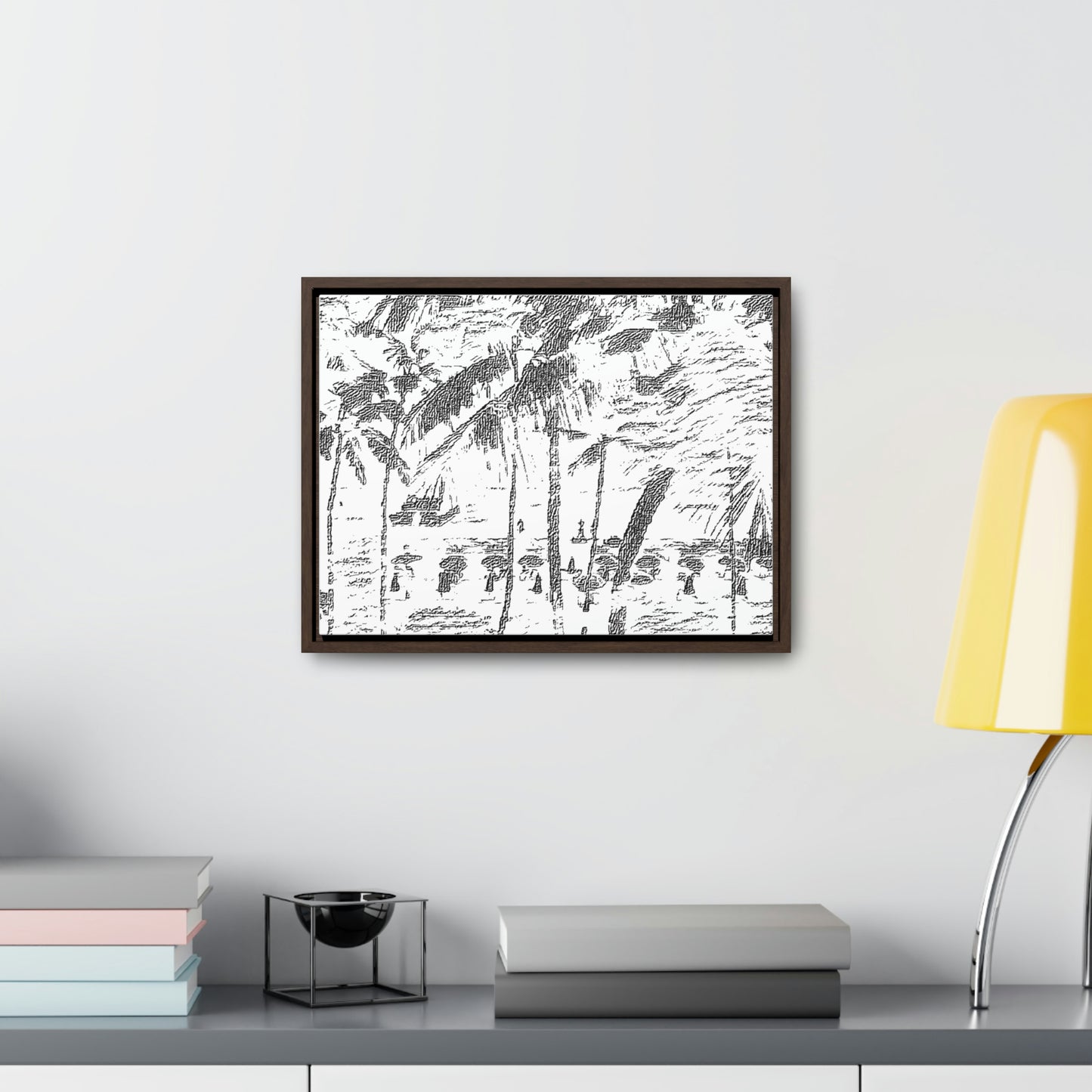 Gallery Canvas Wraps, Horizontal Frame ... "The Royal Hawai'ian: Waikiki Beach_Beach" ... Honolulu, HI ... Ocotber 2014 (Halloween) ... Original Works ...