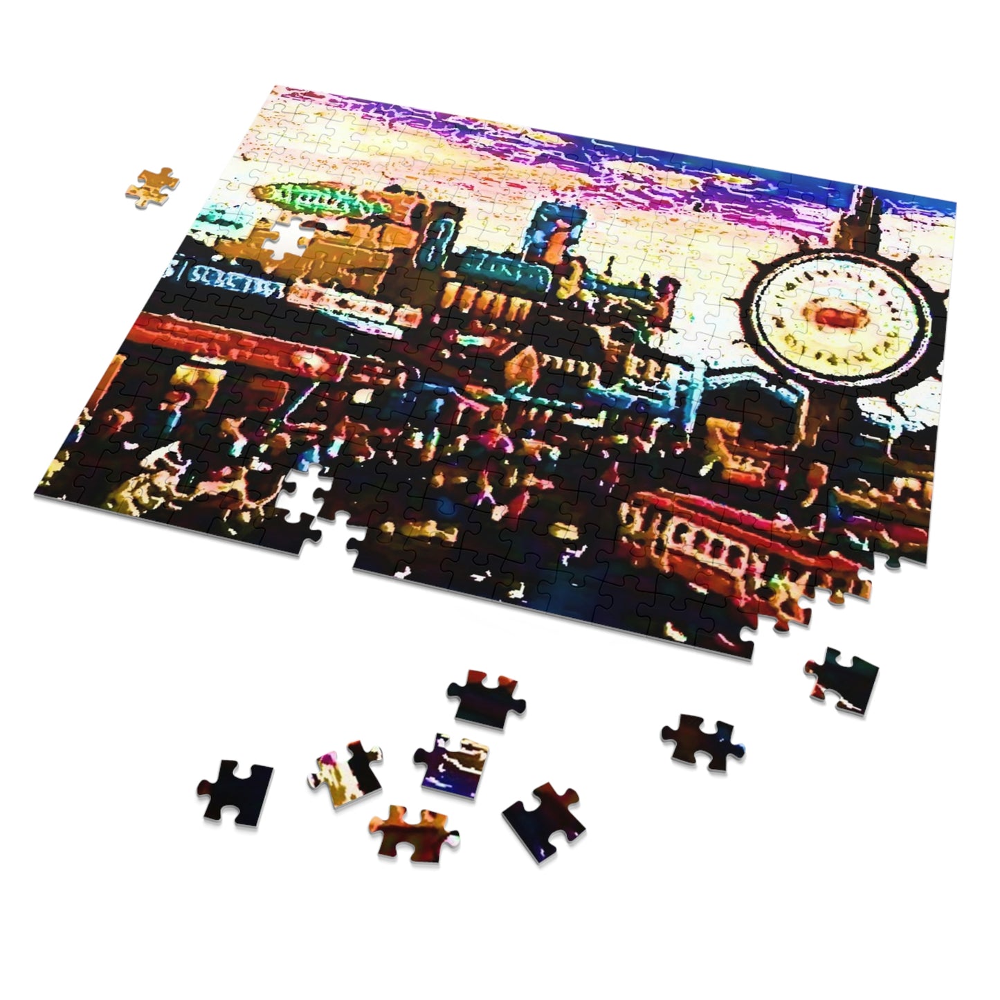 Jigsaw Puzzle (30, 110, 252, 500,1000-Piece) ... "No.9 Fishermen's Grotto - Fishermen's Wharf, SF, California" ... Family Archives: 1970's ... Original Works ...