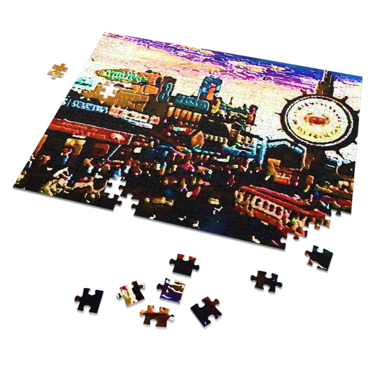 Jigsaw Puzzle (30, 110, 252, 500,1000-Piece) ... "No.9 Fishermen's Grotto - Fishermen's Wharf, SF, California" ... Family Archives: 1970's ... Original Works ...
