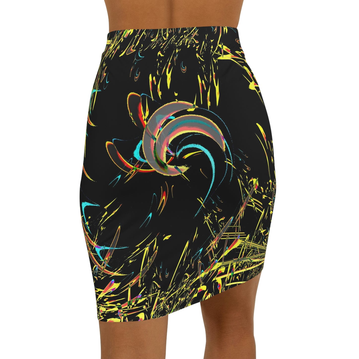 Women's Mini Skirt ... "Waning Moon" ... Central Idaho ... October 2022 ... Rendering Time: 22 Hours ... Original Works ...