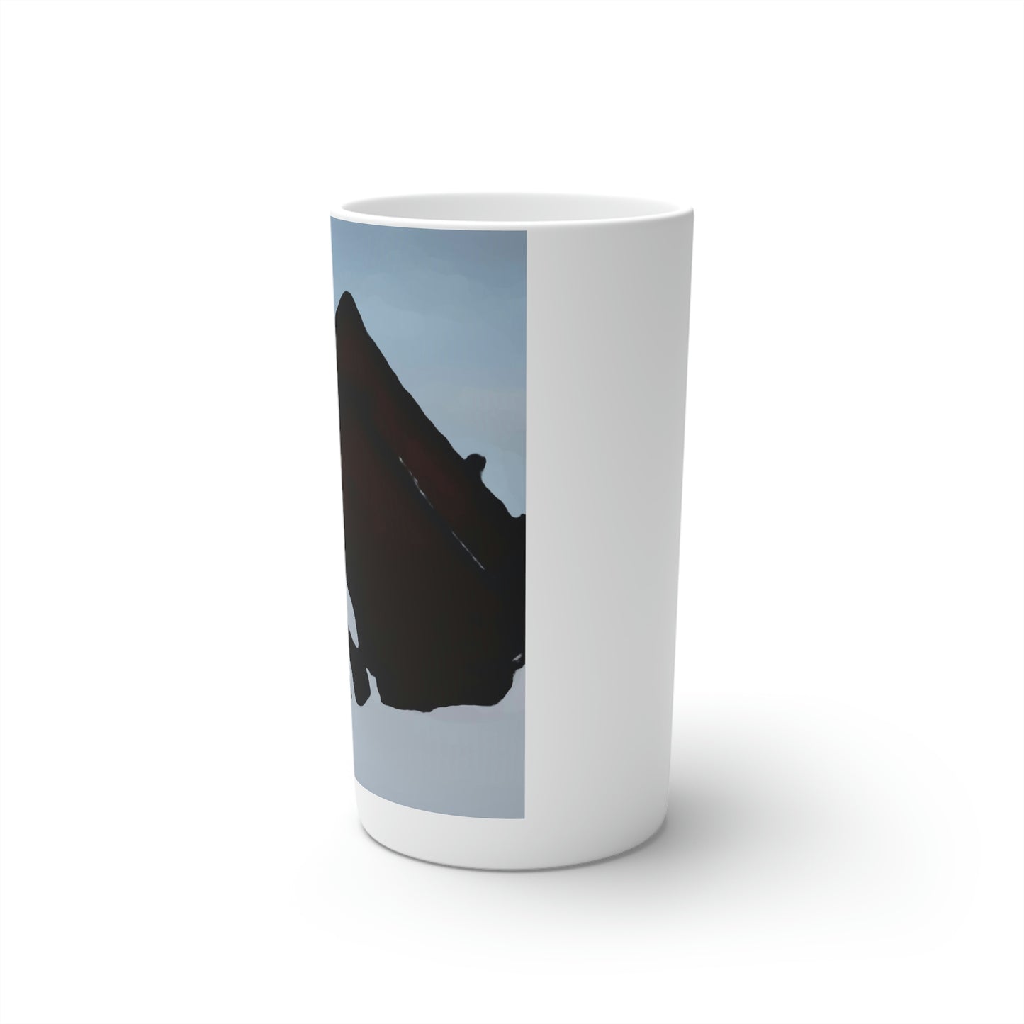 Conical Coffee Mugs (3oz, 8oz, 12oz) ... After An Intense Snow Storm ... 'Digging Out' ... A Vehicle & Cabin "In The Mountains" ... March 2023 ... Original Works ...