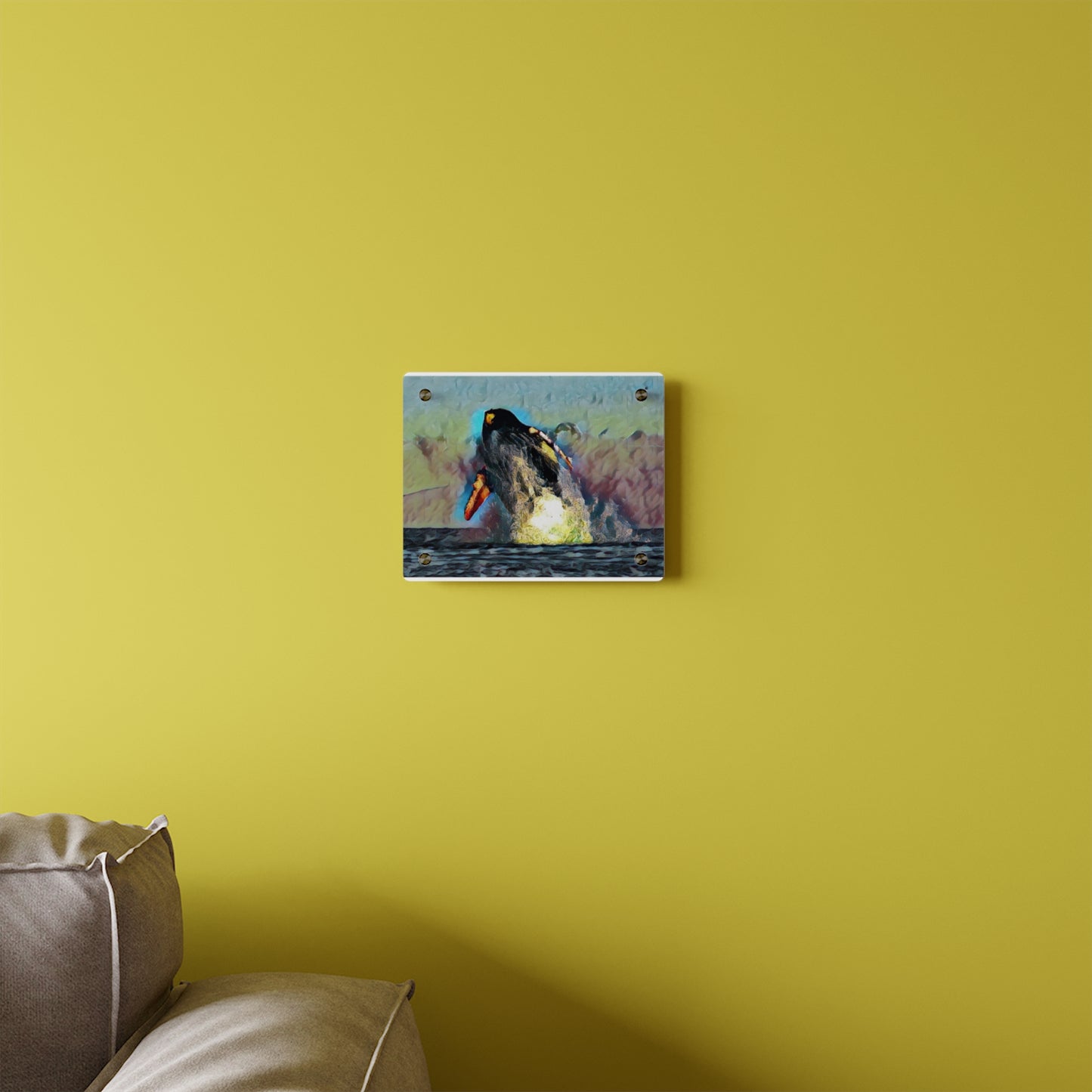 Acrylic Wall Art Panels ... An Extraordinary Humpback Breach ... 'With Explosive Energy' ... Family Archives (KPH) ... Circa: 21st Century. Maui, HI ... Original Works ...