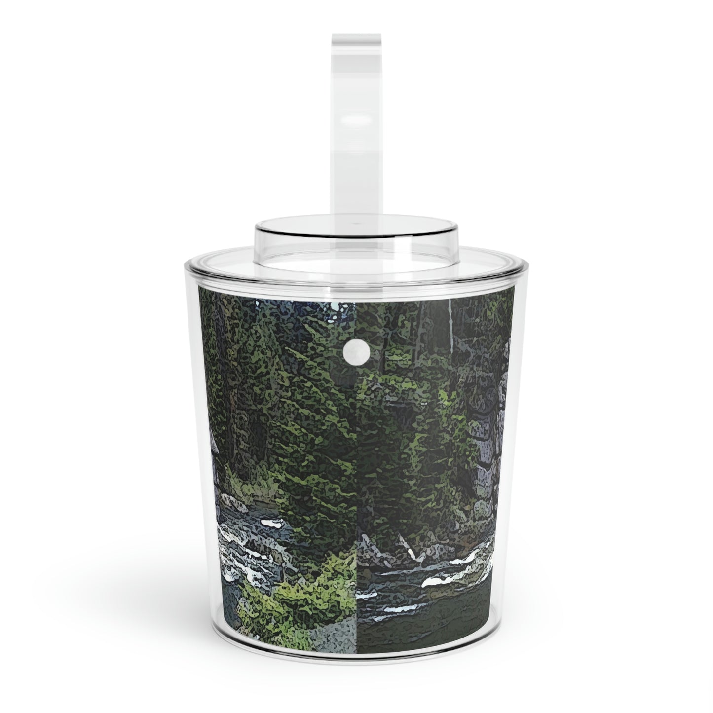 Ice Bucket with Tongs ..."I Am Innocent" ... Tricky-Dick Immortalized ... Nixon Rock: Along The River ... Central Idaho, Summer 2020 ... Original Works ...
