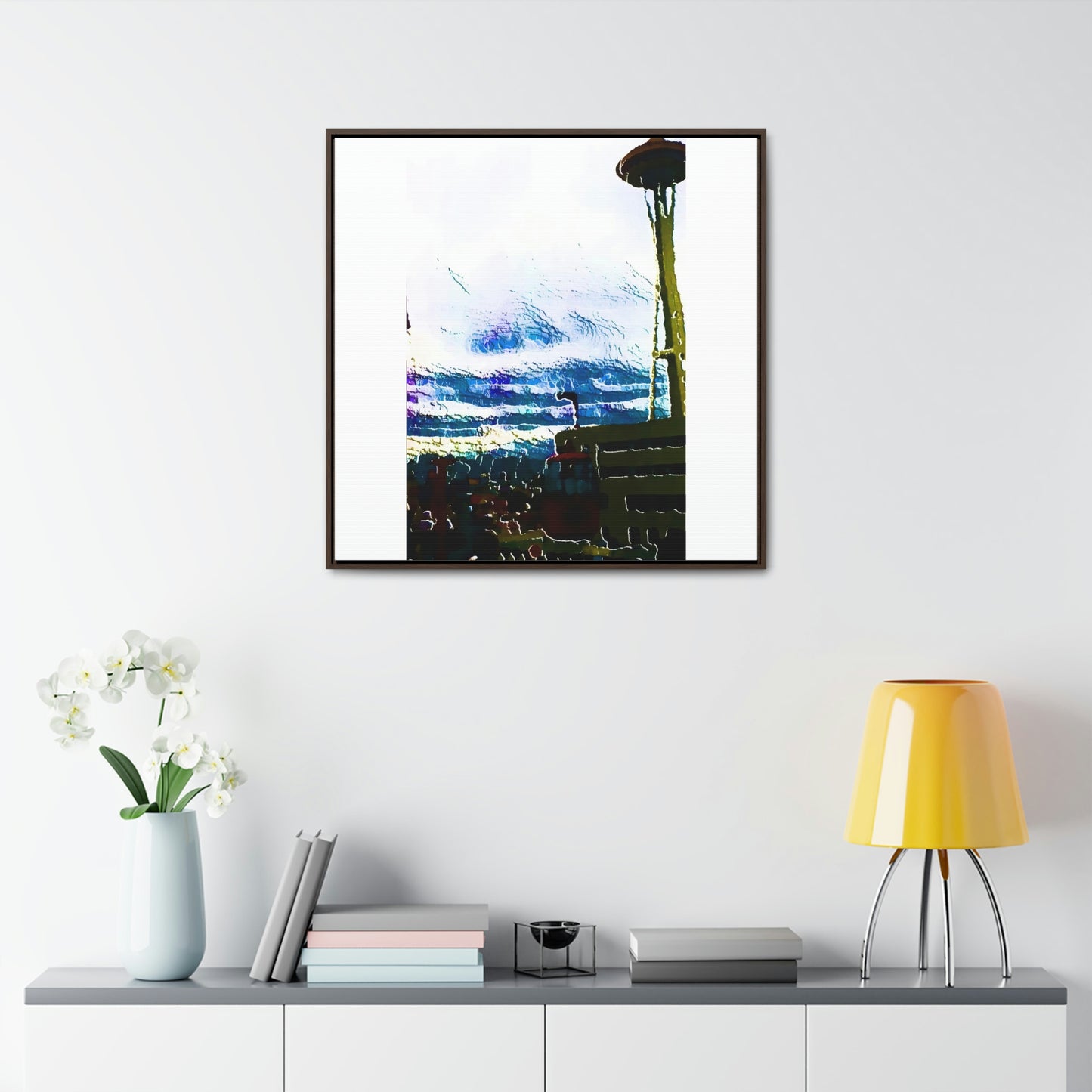 Gallery Canvas Wraps, Square Frame ... Air Tram-Way Gondola & Seattle Space Needle: Seattle World's Fair: 1962 ... Original Works ...