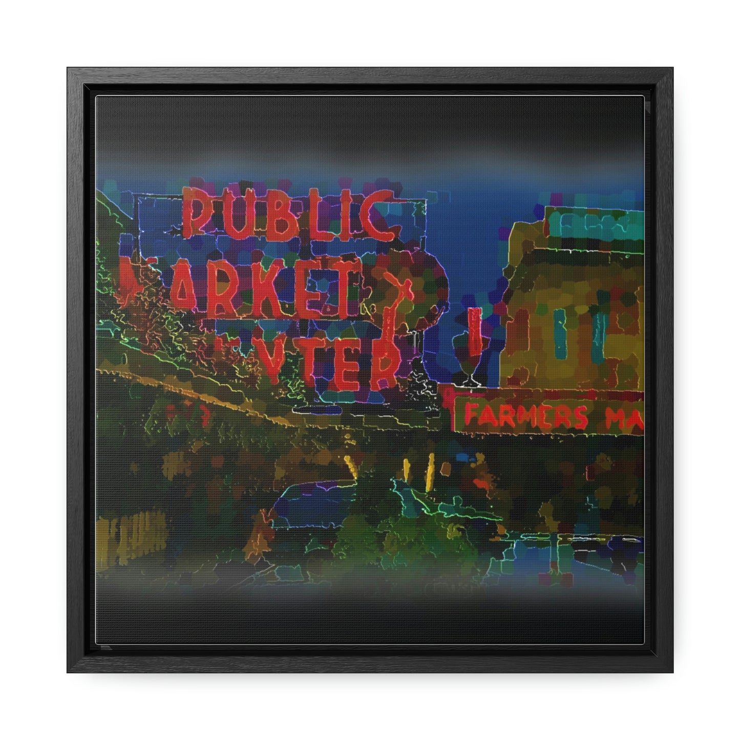 Gallery Canvas Wraps, Square Frame ... PPM: Pike Place Market ... Original Work ... Winter 2022 ...