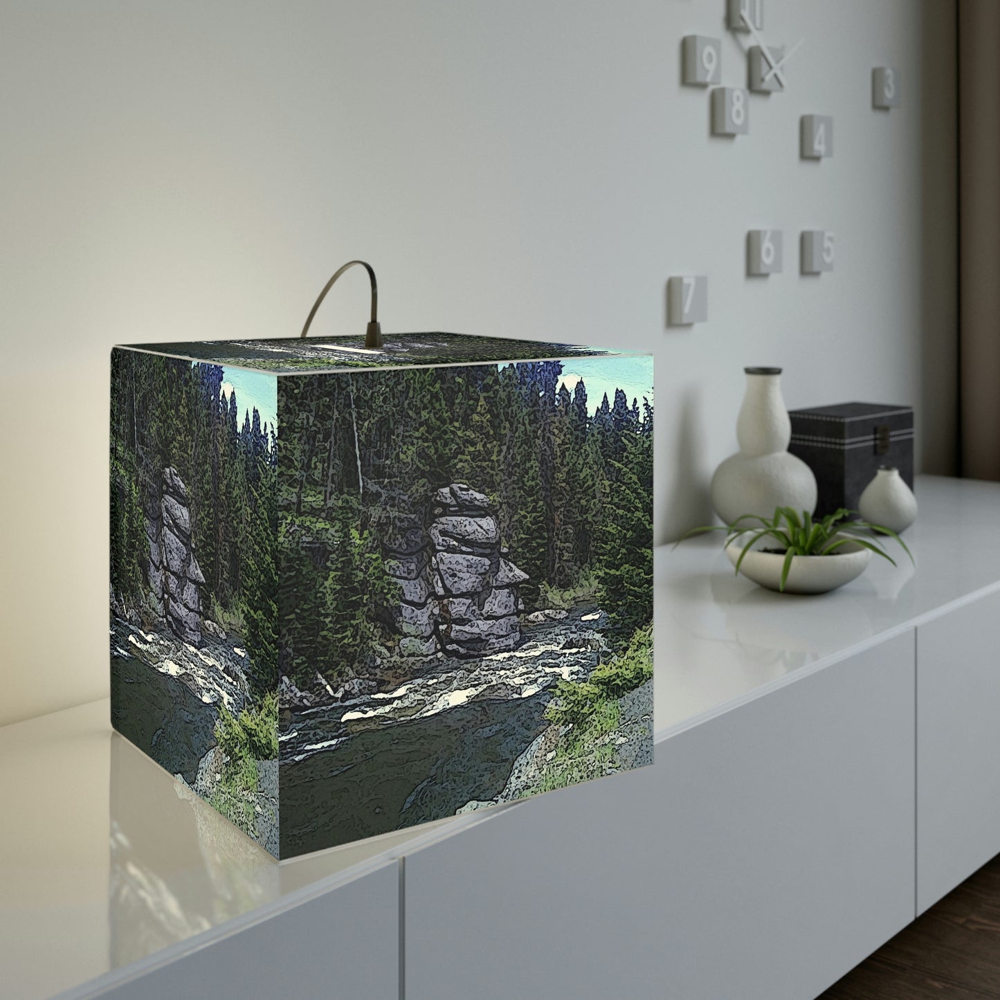 Light Cube Lamp ... "I Am Innocent" ... Tricky-Dick Immortalized ... Nixon Rock: Along The River ... Central Idaho, Summer 2020 ... Original Works ...