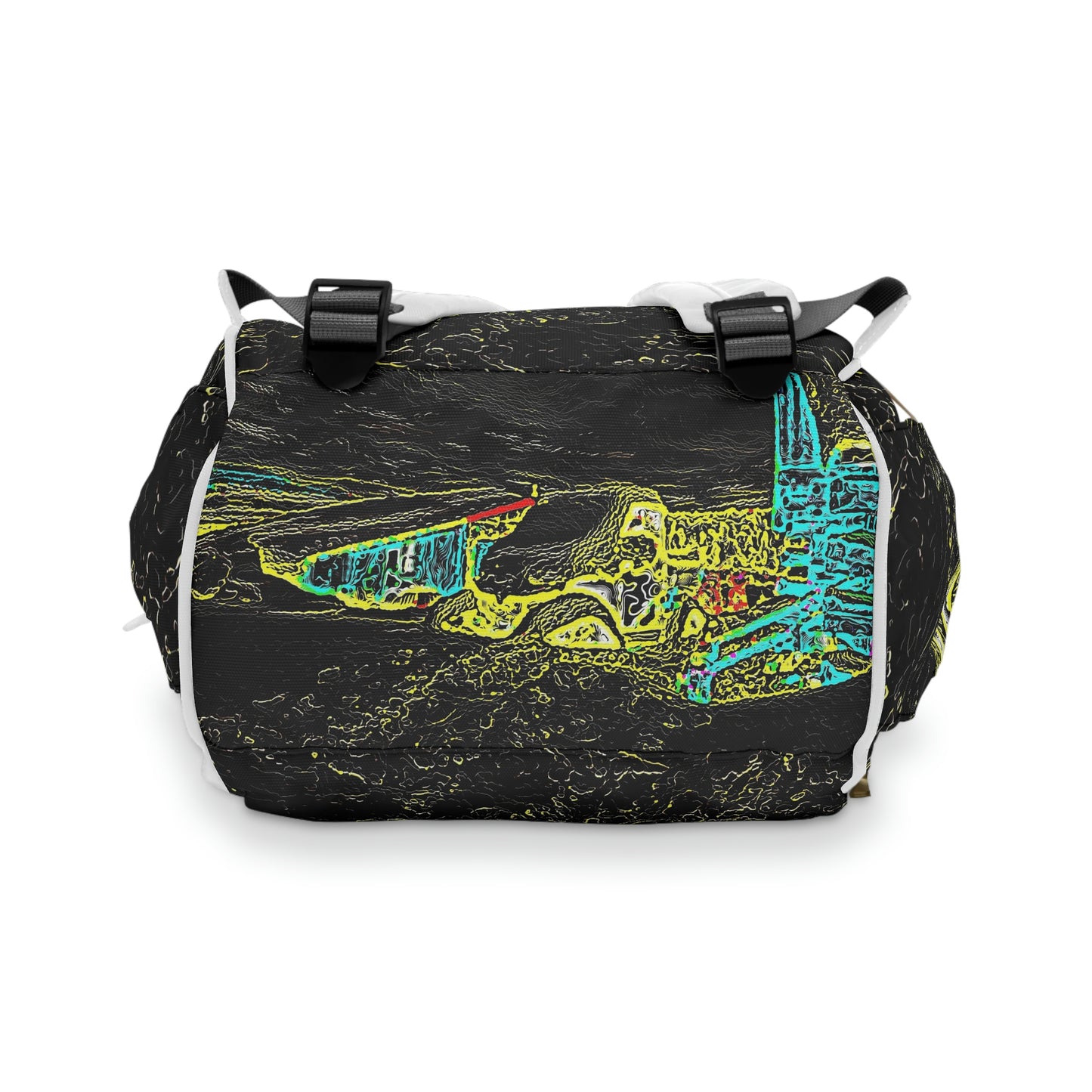 Multifunctional Diaper Backpack ...  "Snow Vehicle In Snow Storm At-Rest" ... Circa 12Mar23 ... Central Idaho ... 18-Hours Rendering Time: Original Works ...