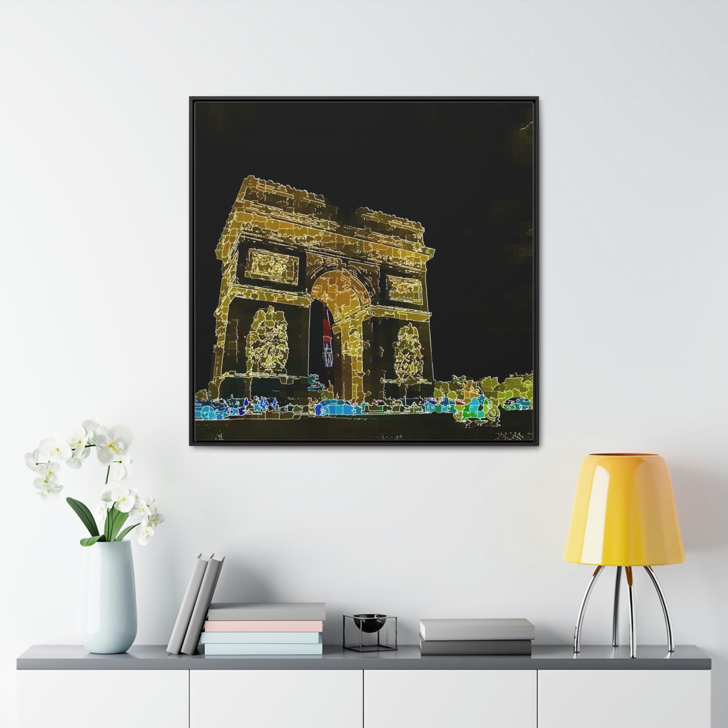 Gallery Canvas Wraps, Square Frame ...  L'Arc de Triomphe ... 'Barbara Joan Bonnell-Holt Photo' ... Circa 1972 ... Oringinal Works ...