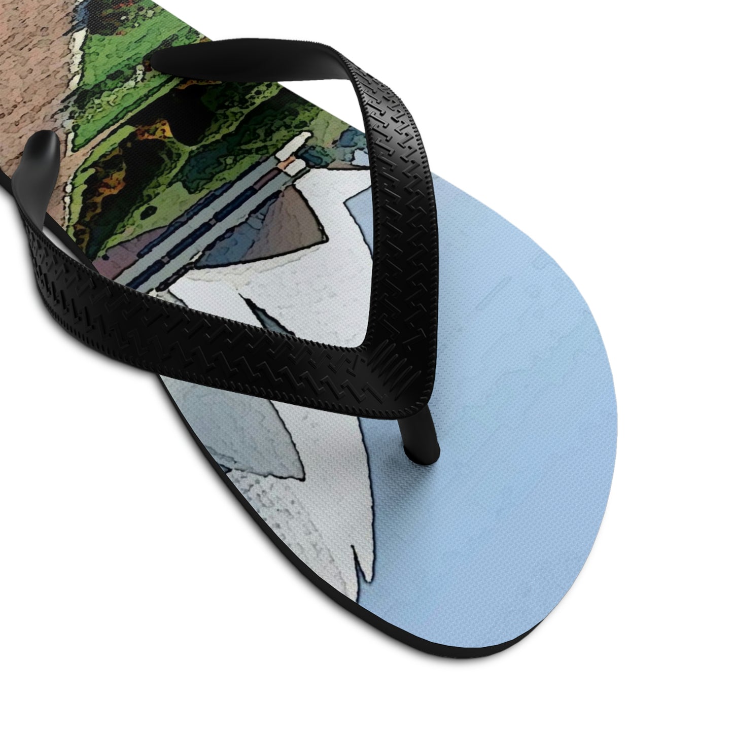 Unisex Flip-Flops ... 'Bahai'i House-Of-Worship' ... "Lotus Temple: Delhi, India, 2008" ... Original Works ...