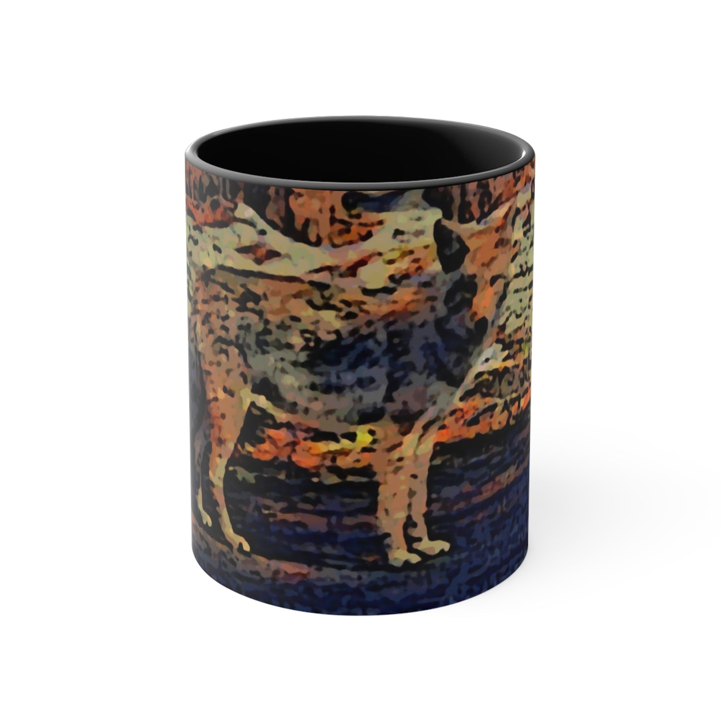 Accent Coffee Mug, 11oz ... Coyote ... "Yosemite Valley: Circa May23 ... KPH Base Photo" ... Original Works ...