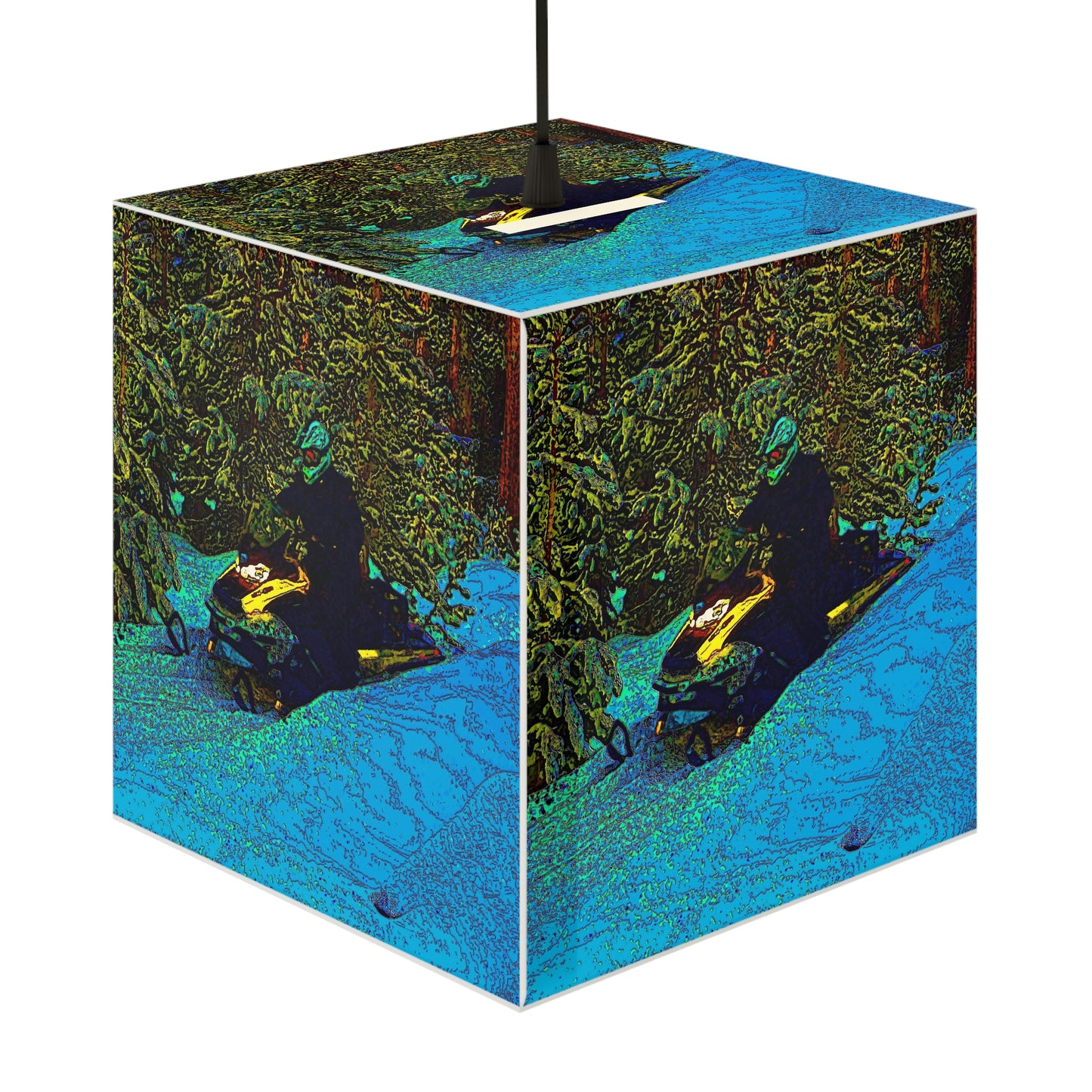Light Cube Lamp ... Yep ... "Another Day ... Riding Through The Wilderness ... " ... February 2023 ... Original Works ...