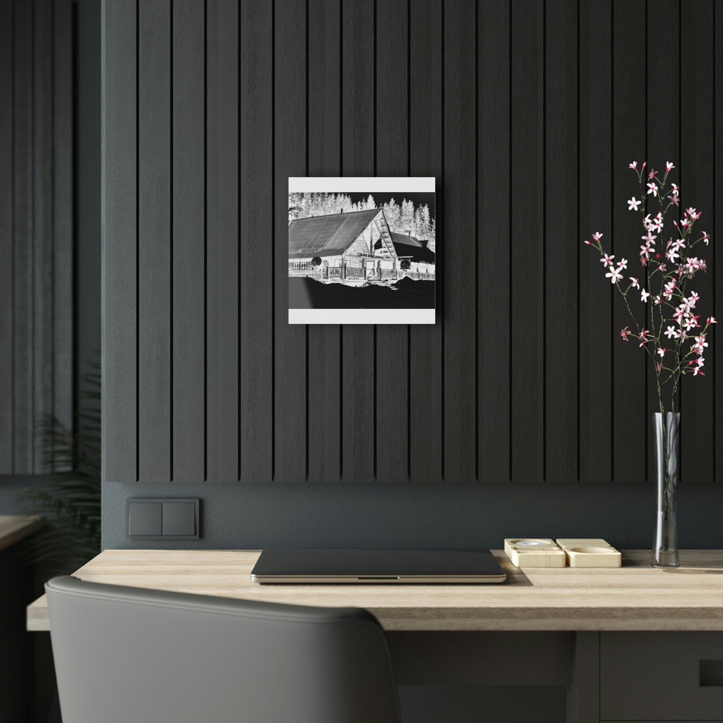 Acrylic Prints ... A Beautiful Lodge & Back-Country Outfitter In A Mountain Town ... 'Dixie, Idaho, November 2022' ... Original Works ...