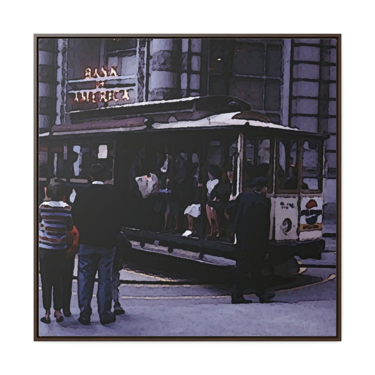 Gallery Canvas Wraps, Square Frame ... San Francisco ... 'Rice-A-Roni-A-San Francisco Treat' ... "A Cable Car Classic" ... Family Archives: 1973 ... Original Works ...