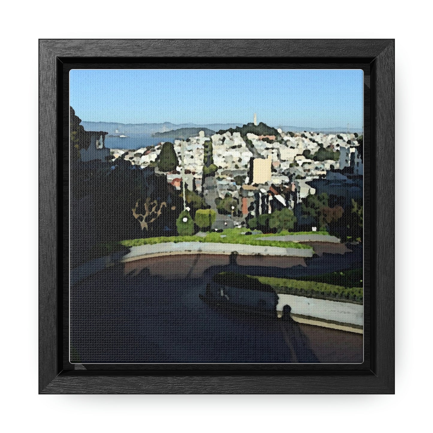 Gallery Canvas Wraps, Square Frame ...  "Lombard Street San Francisco, CA, USA" ... Family Archives 1970's ... Original Works ...