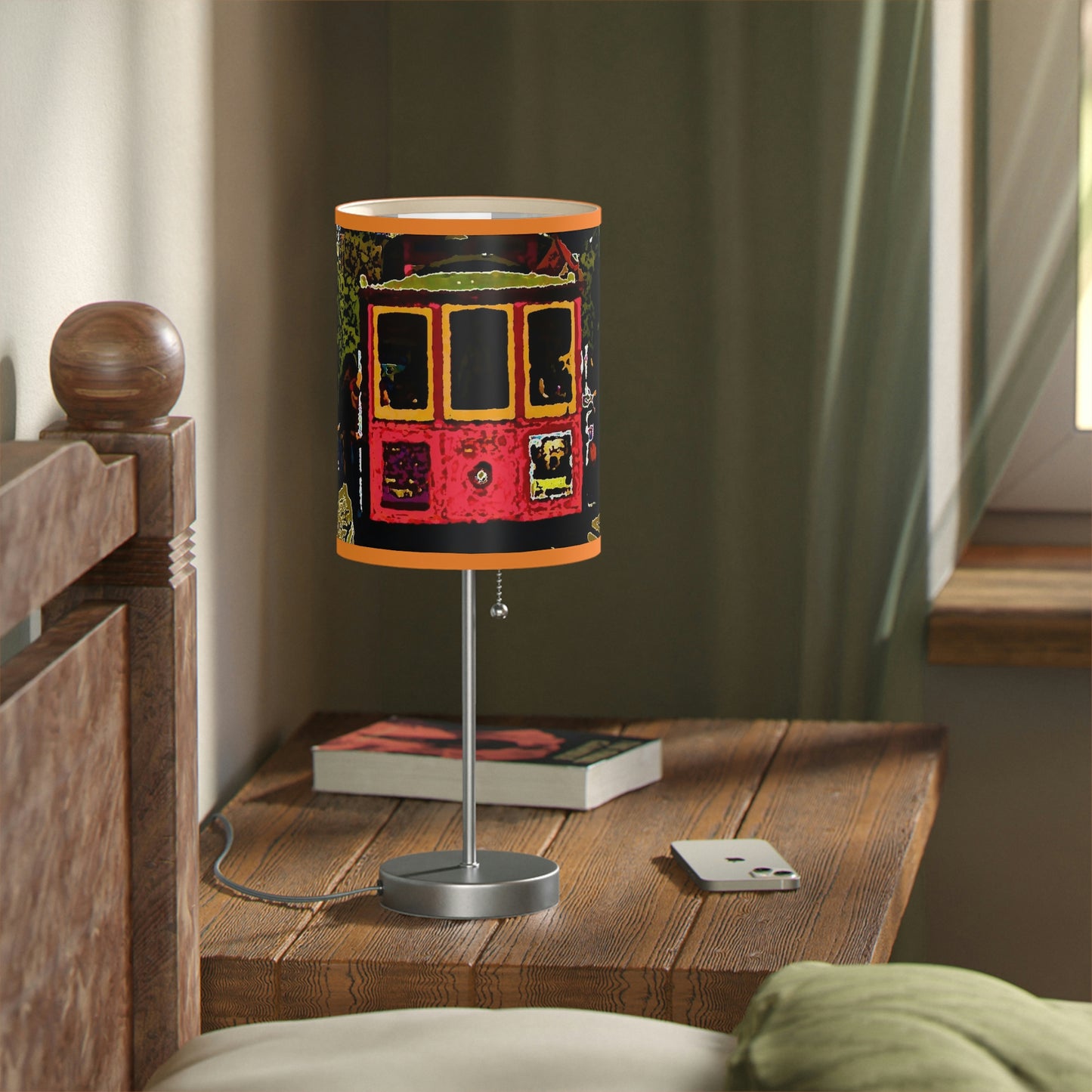 Lamp on a Stand, US|CA plug ... San Francisco ... 'A Rice-A-Roni-A-San Francisco Treat' ... "A Cable Car Classic" ... Family Archives: 1973 ... Original Works ...